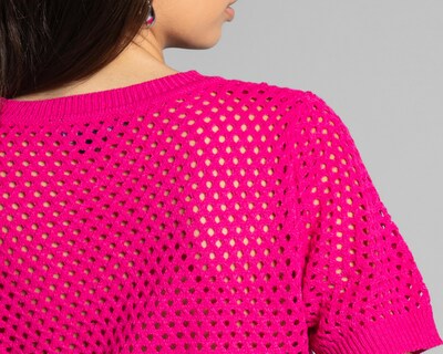 Foto 5 | Blusa Thinner Manga Corta Tejida