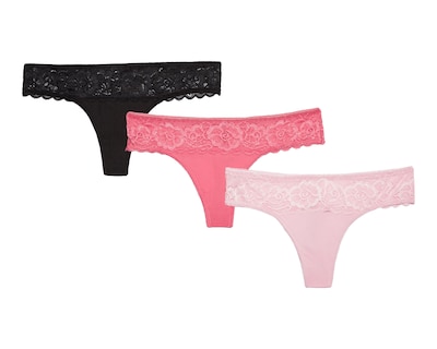 Foto 1 | Tanga con Encaje Prima Valentina para Mujer 3 Piezas