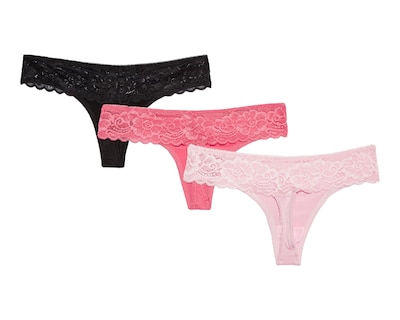 Foto 2 | Tanga con Encaje Prima Valentina para Mujer 3 Piezas