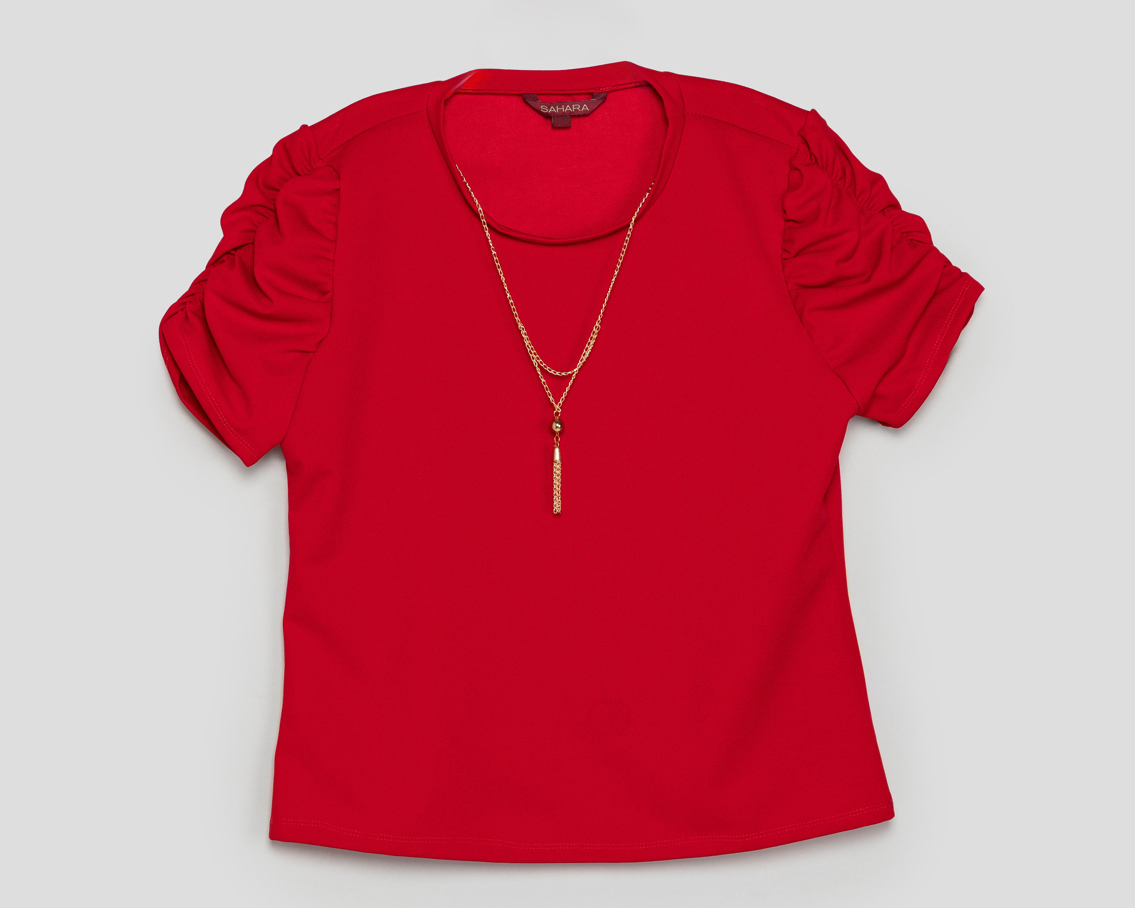 Foto 2 pulgar | Blusa Manga Corta Sahara para Mujer