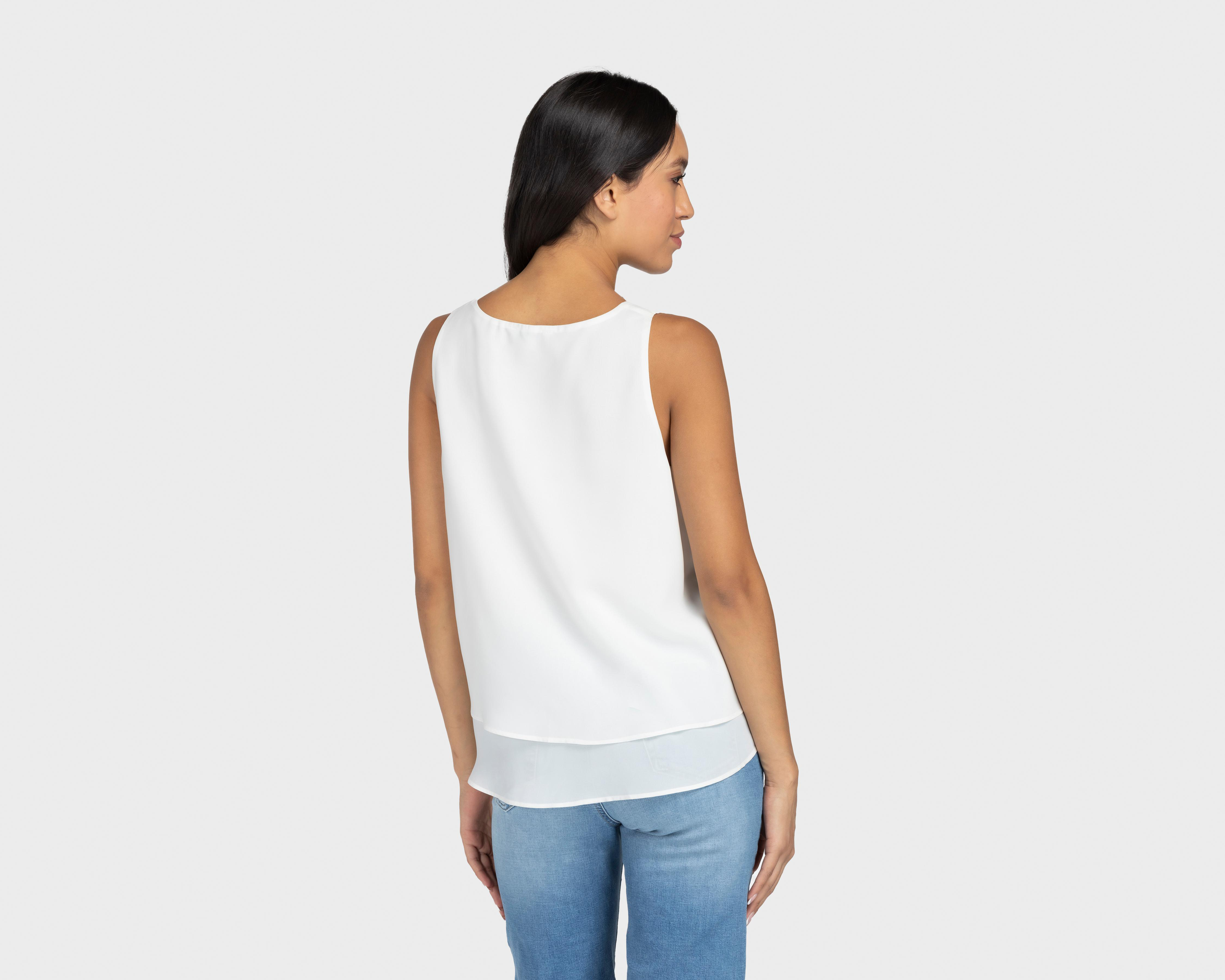 Foto 3 | Blusa Refill sin Mangas Cuello V