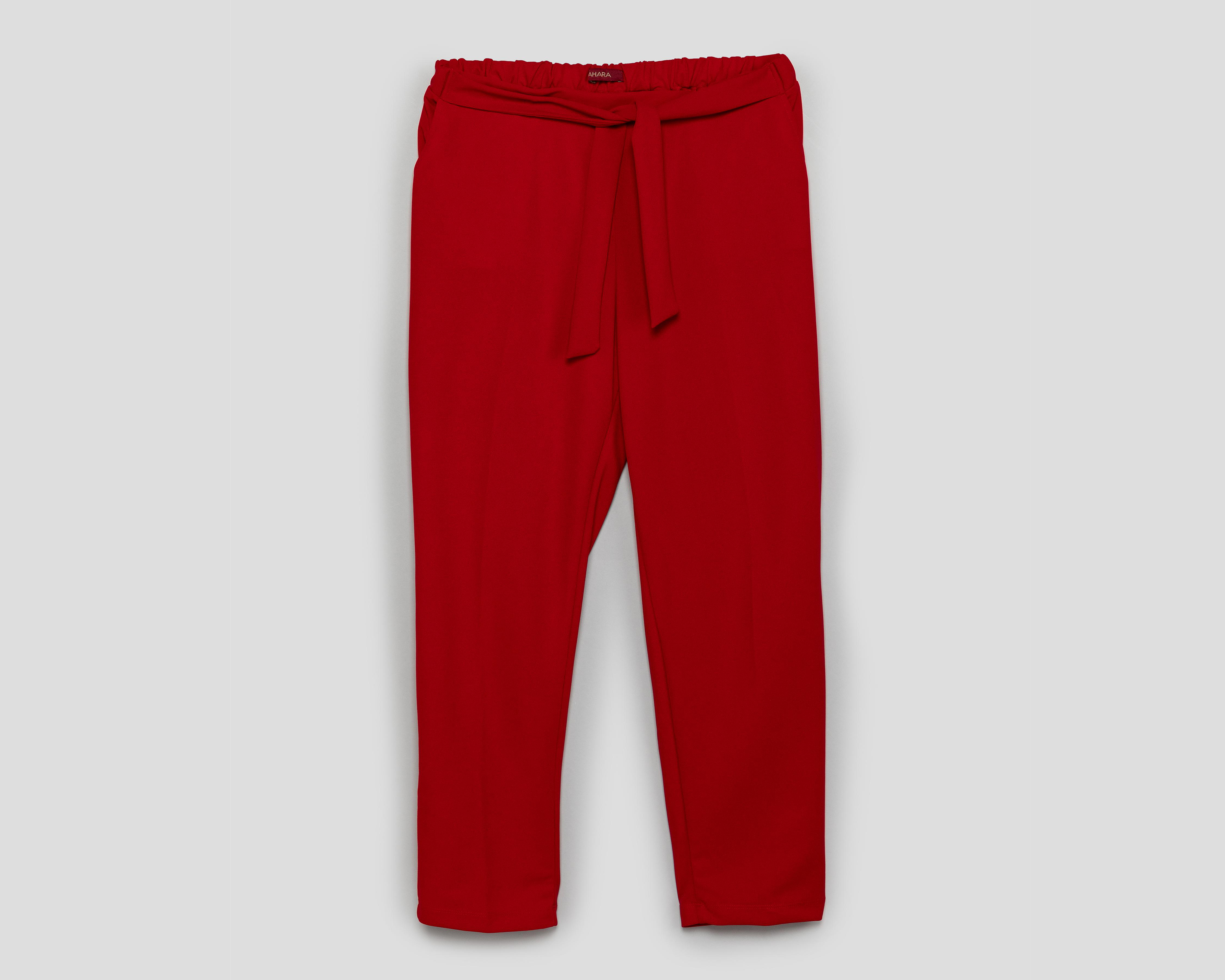 Foto 2 pulgar | Pantalón de Vestir Sahara Rojo para Mujer