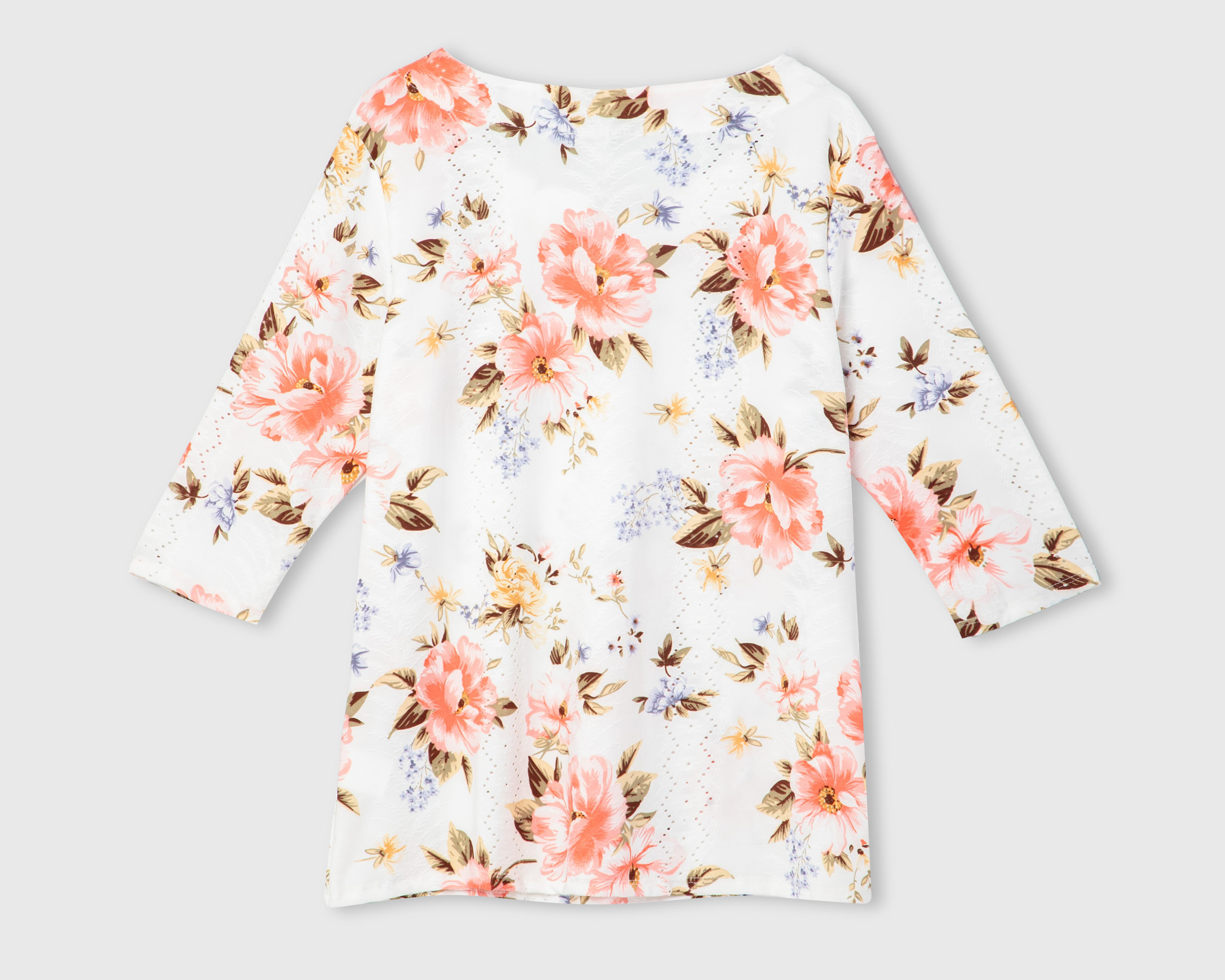 Foto 3 pulgar | Blusa Lady Sun con Collar para Mujer
