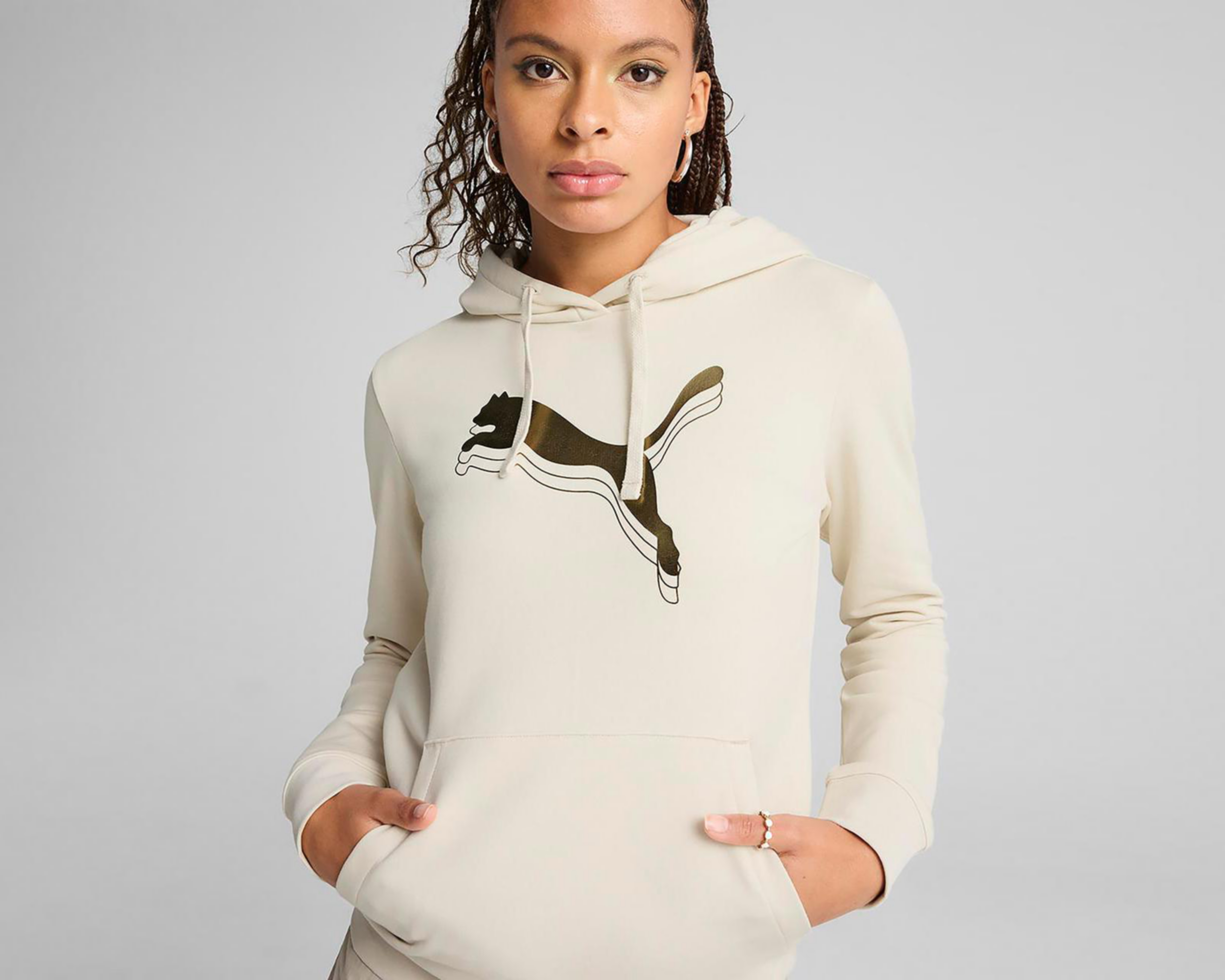 Foto 5 | Sudadera de Entrenamiento Puma Ess Metallic para Mujer