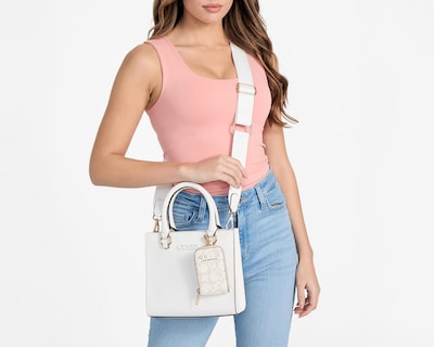 Foto 5 | Bolsa de Mano Guess Zinnia con Monedero