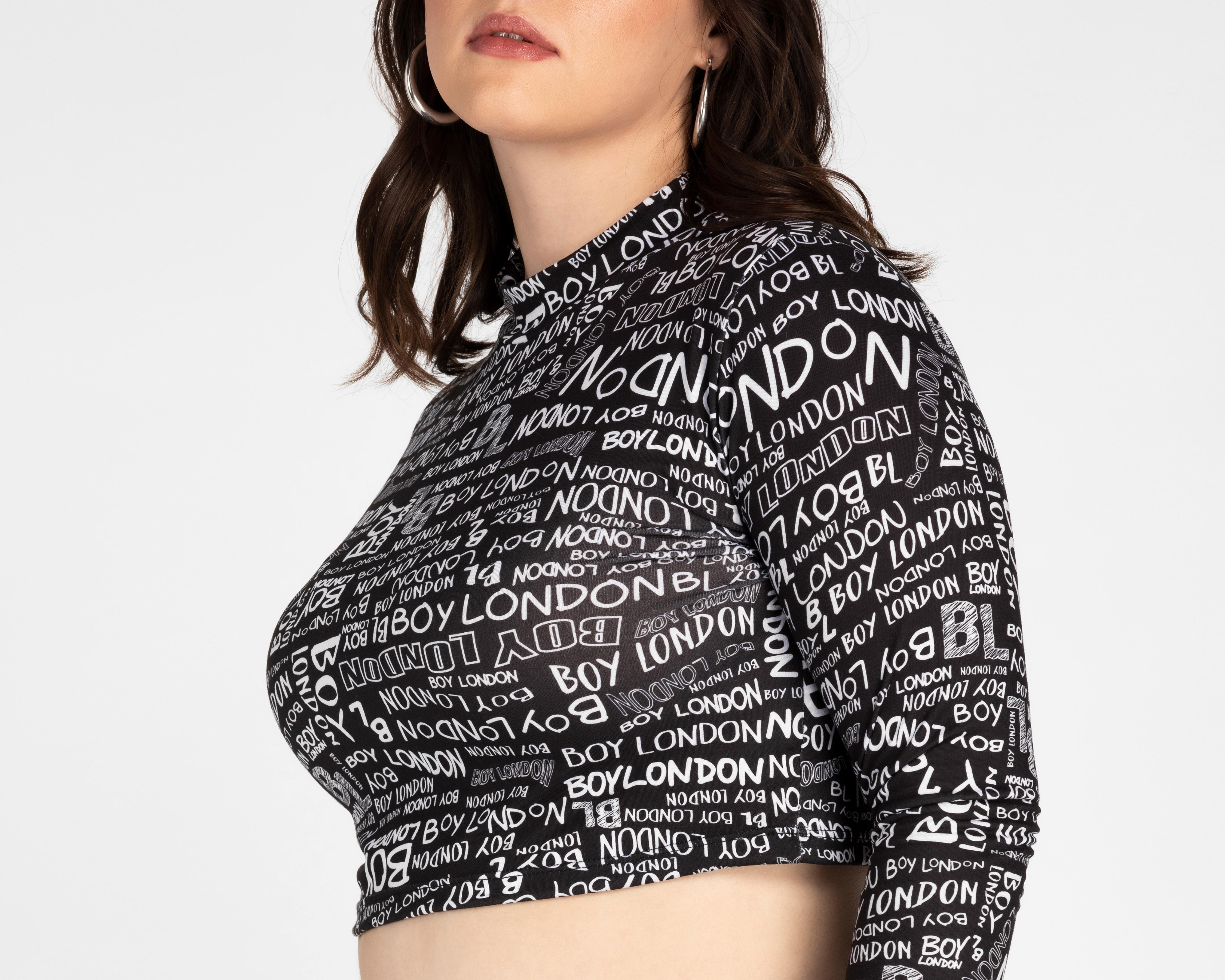 Foto 5 pulgar | Blusa Boy London Manga Larga con Estampado
