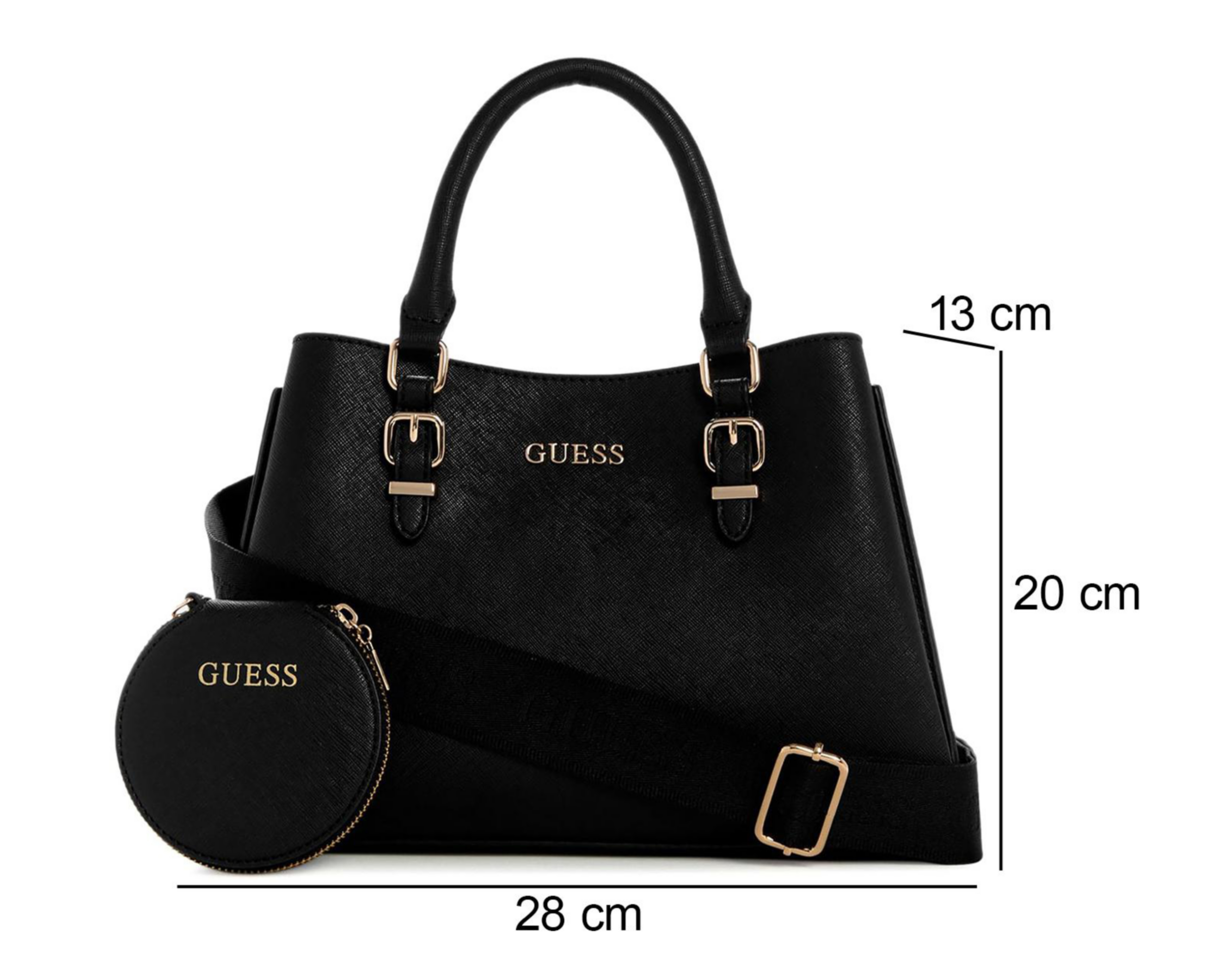 Foto 4 | Bolsa de Mano Guess Aengus con Monedero