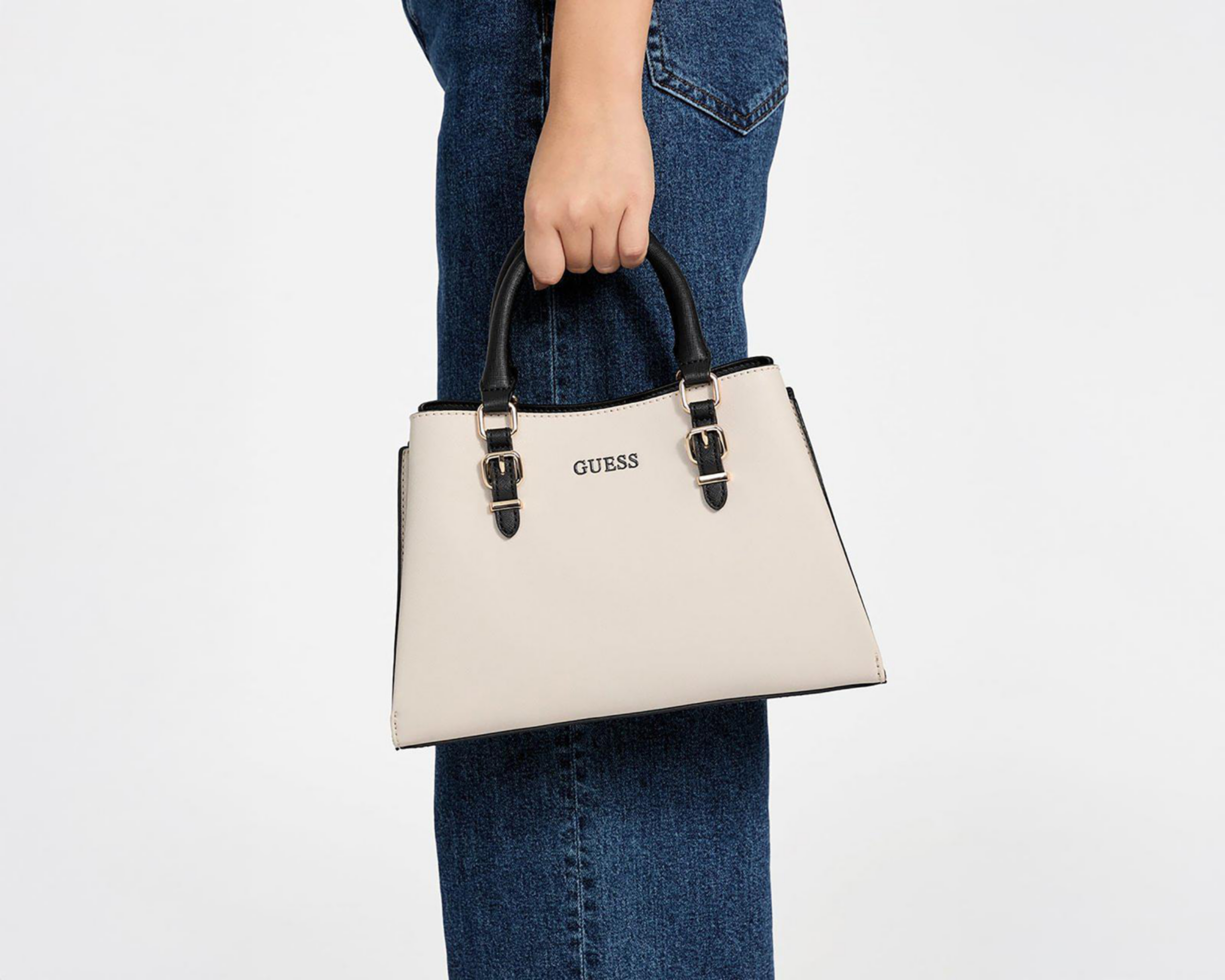 Foto 5 | Bolsa de Mano Guess Aengus con Monedero