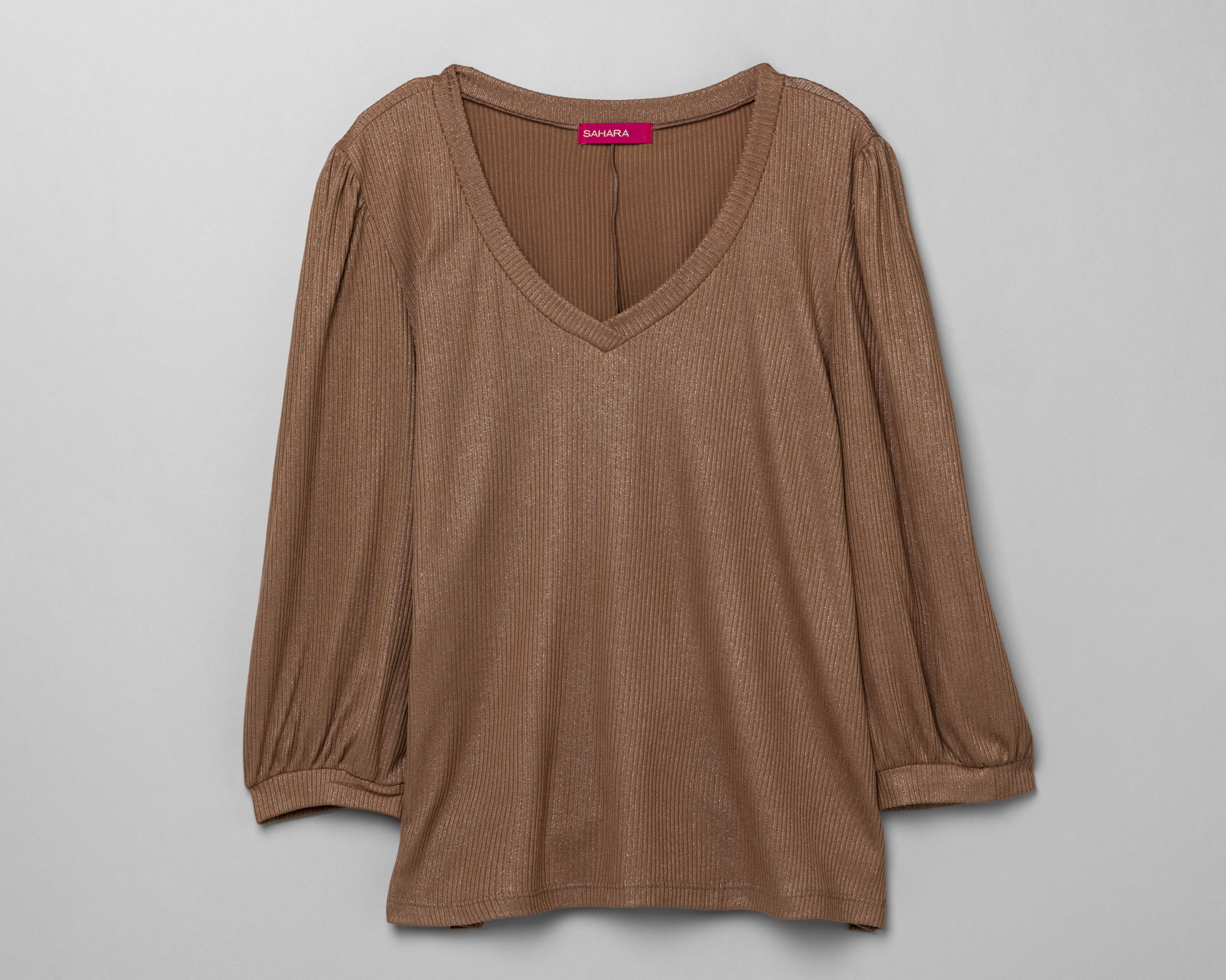 Foto 2 pulgar | Blusa Sahara con Manga Abullonada