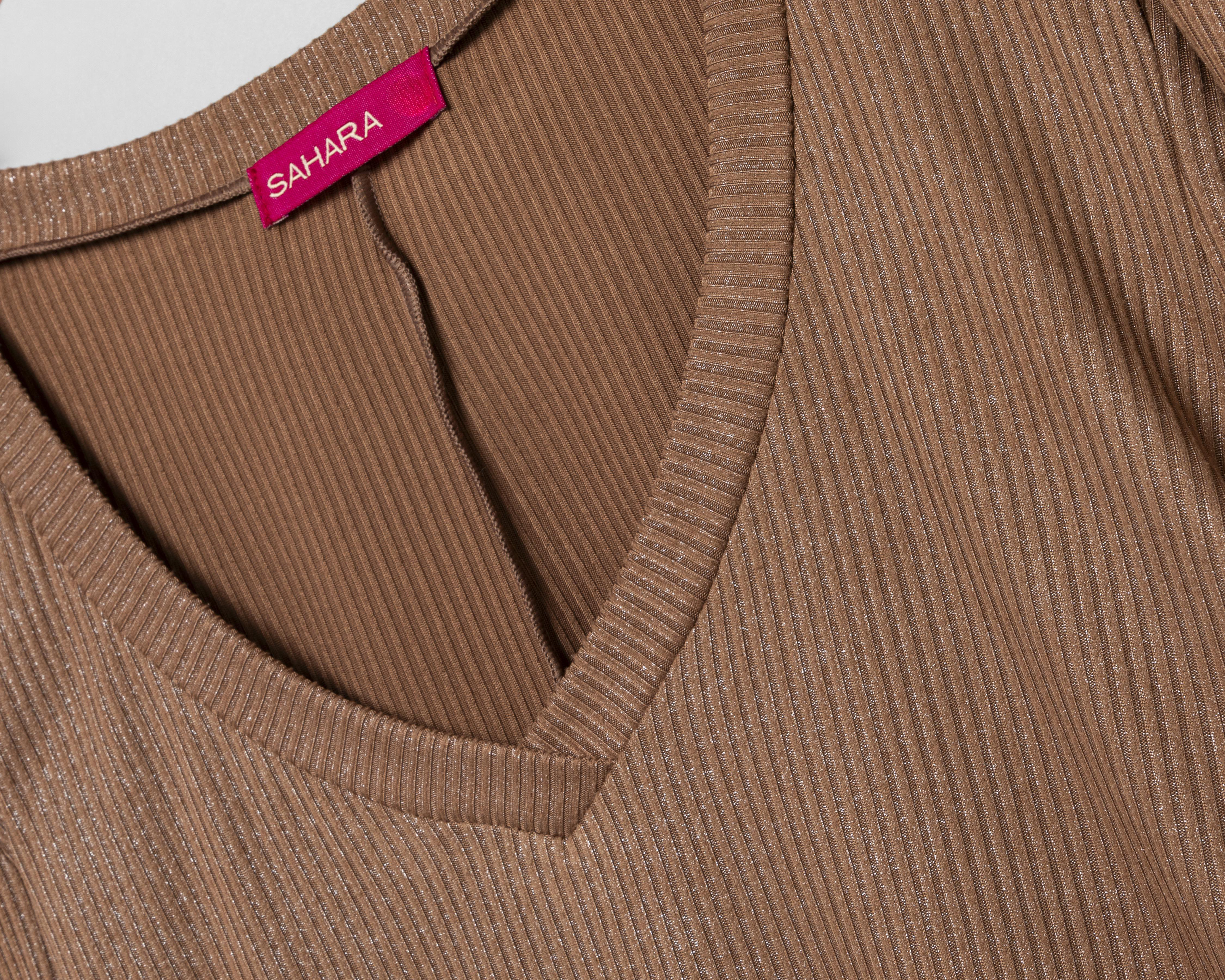 Foto 4 pulgar | Blusa Sahara con Manga Abullonada