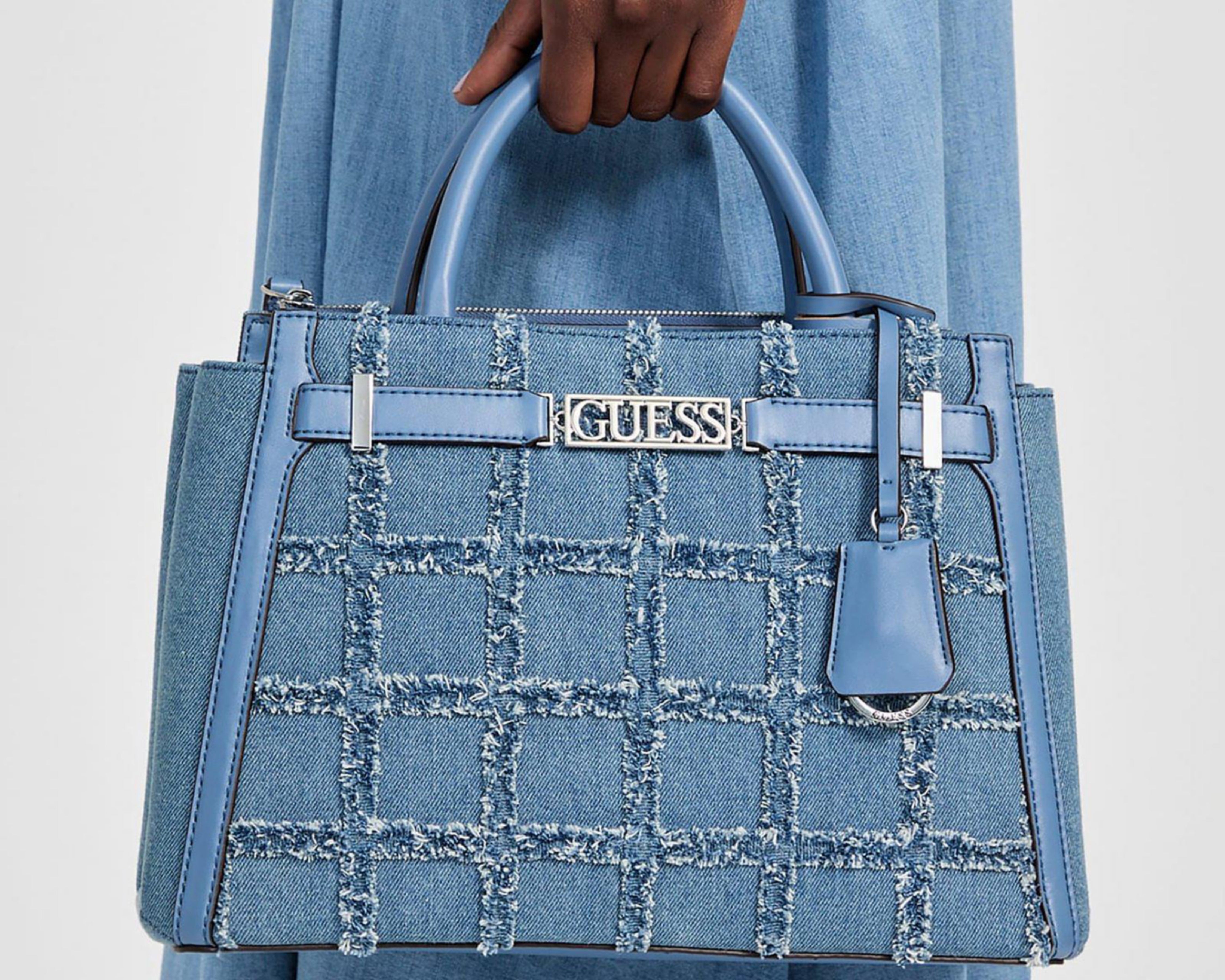 Foto 6 pulgar | Bolsa de Mano Guess Hauser con Correa