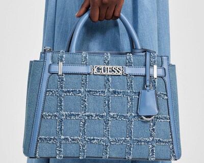 Foto 5 | Bolsa de Mano Guess Hauser con Correa