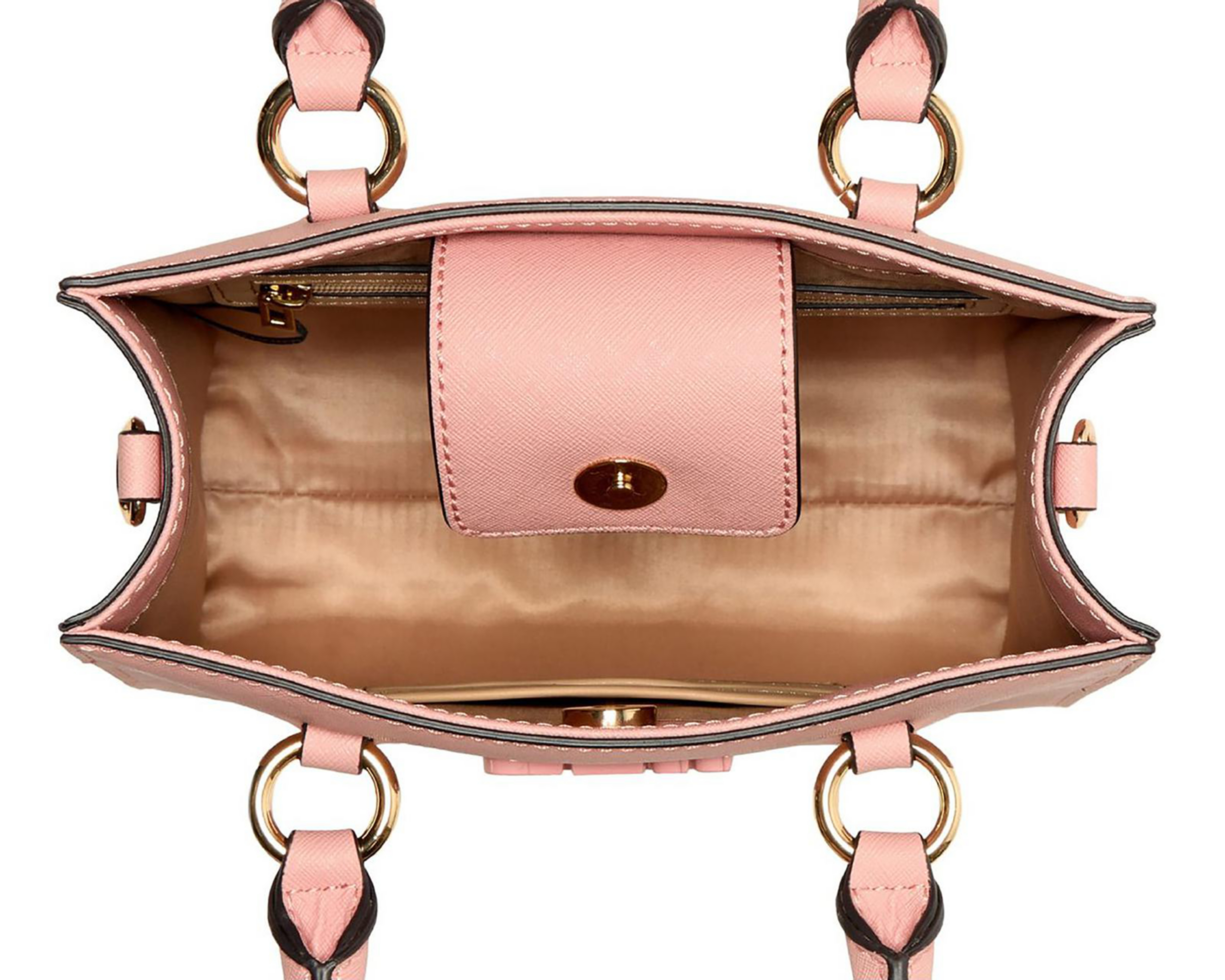 Foto 4 pulgar | Bolsa de Mano Guess Small Satchel con Monedero