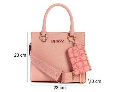 Foto 4 | Bolsa de Mano Guess Small Satchel con Monedero