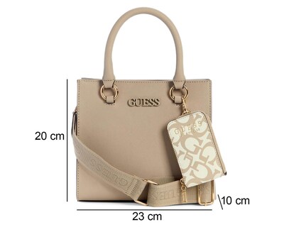 Foto 4 | Bolsa Cruzada Guess Zinnia con Monedero