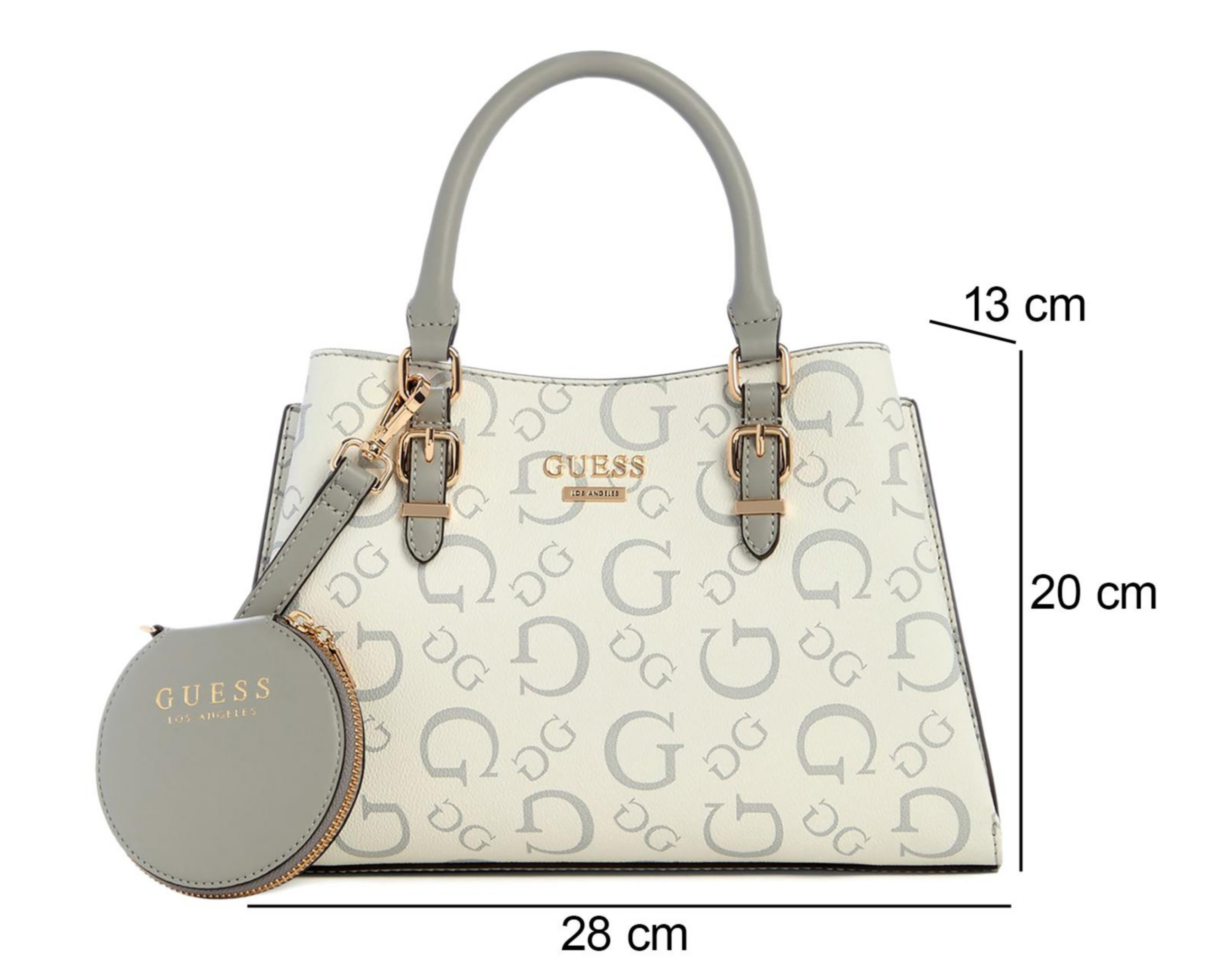 Foto 5 pulgar | Bolsa Cruzada Guess Aegnus Satchel con Monedero