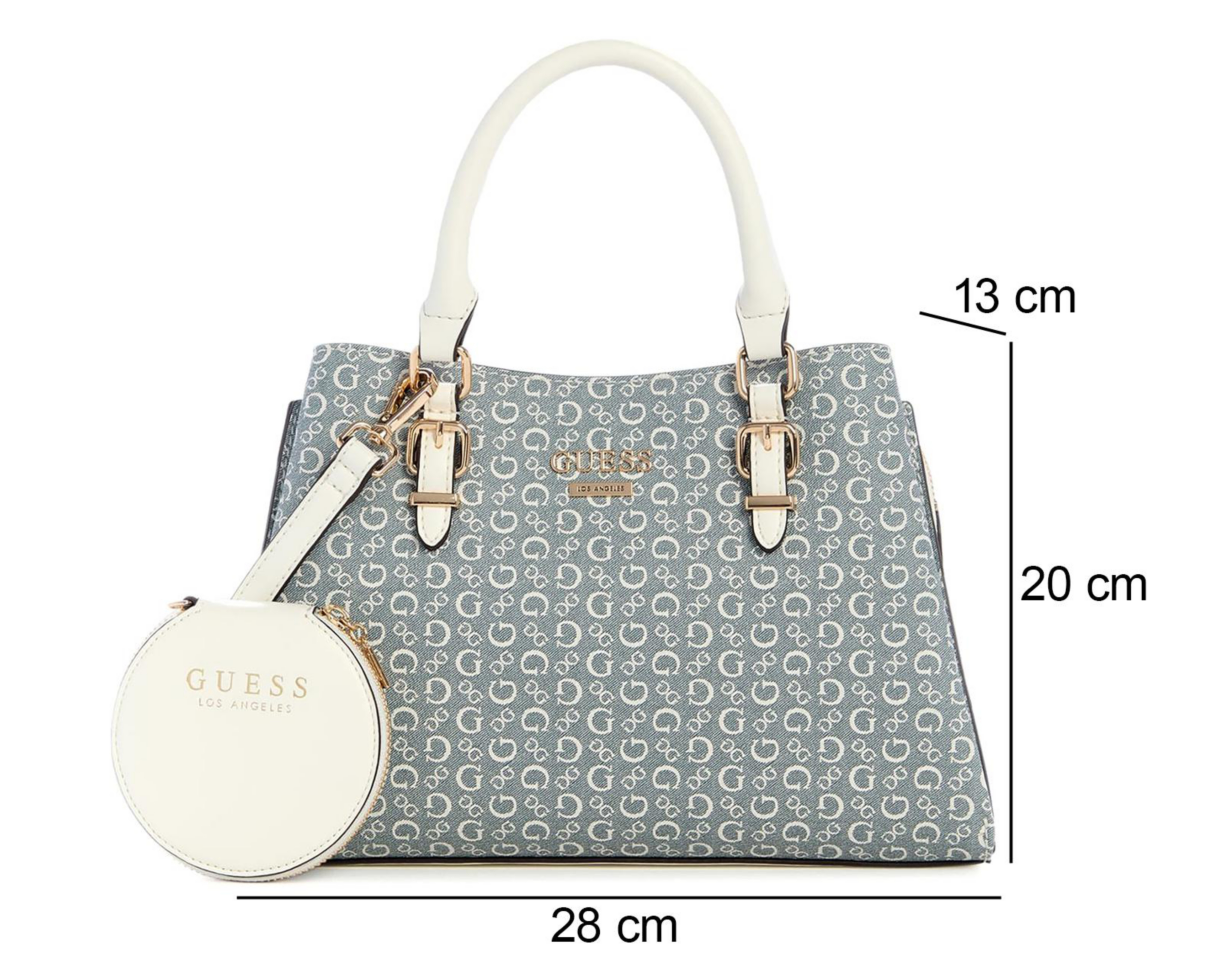 Foto 5 pulgar | Bolsa de Mano Guess Aengus con Monedero