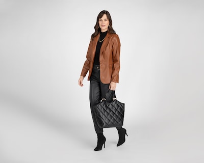 Foto 2 | Blazer Sahara Camel de Vinipiel