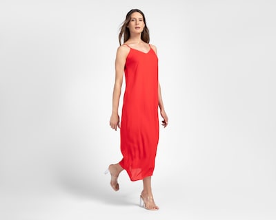 Foto 1 | Vestido Casual Sahara Rojo de Tirantes para Mujer