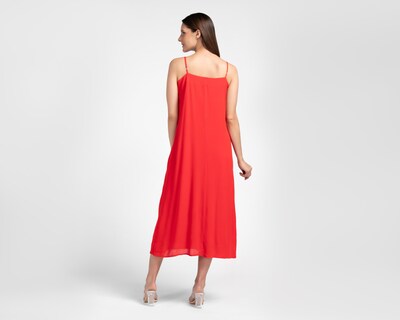 Foto 3 | Vestido Casual Sahara Rojo de Tirantes para Mujer