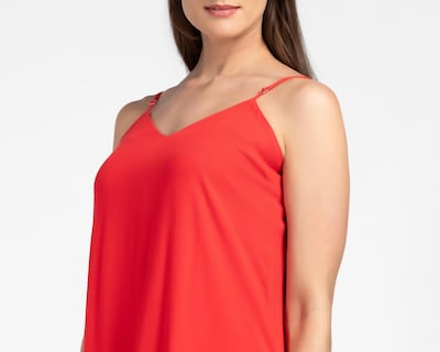 Foto 4 | Vestido Casual Sahara Rojo de Tirantes para Mujer