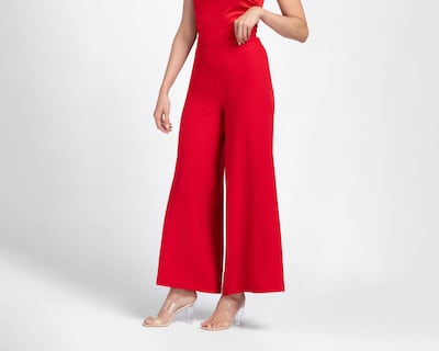 Foto 1 | Pantalón de Vestir Sahara Rojo para Mujer