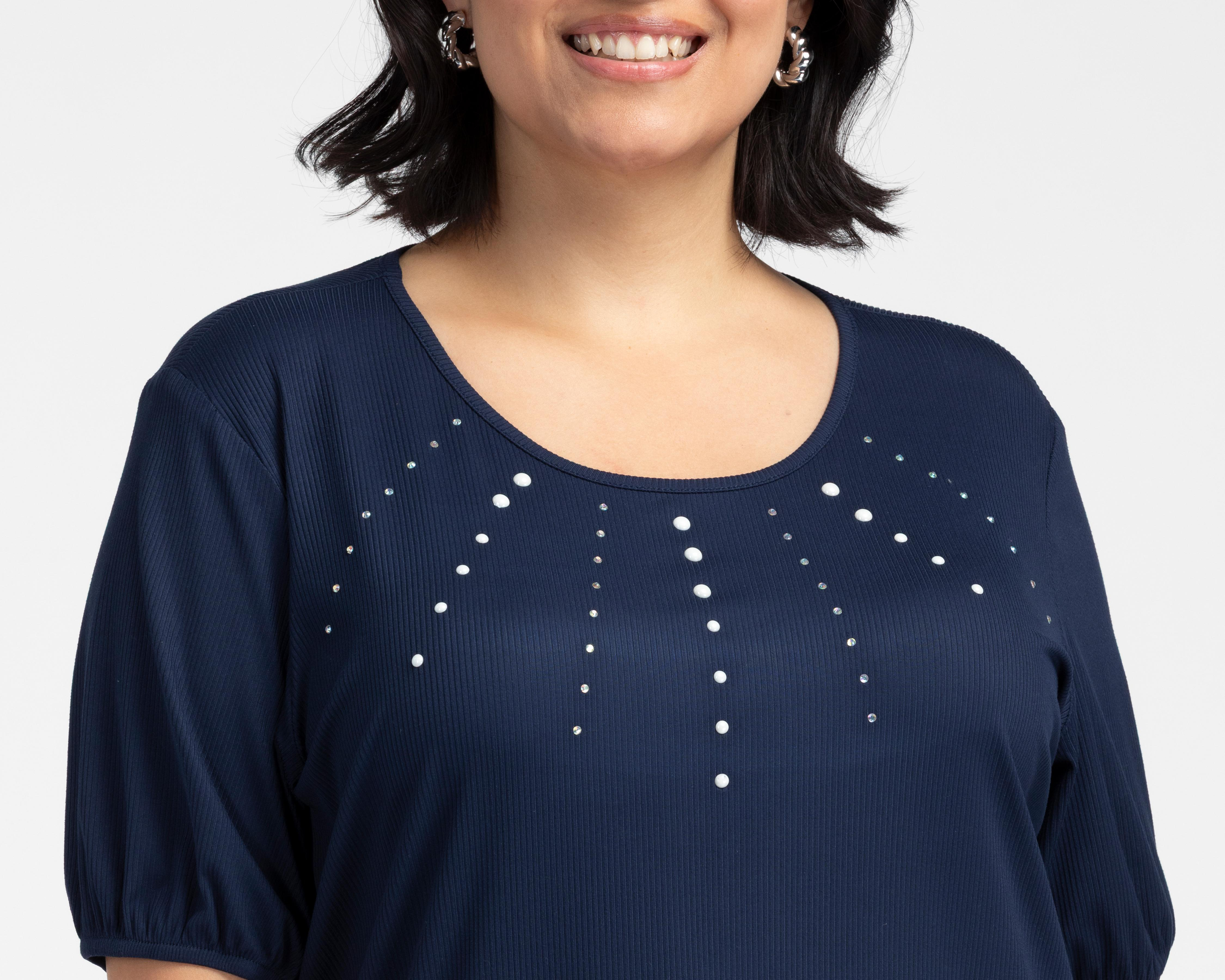 Foto 5 pulgar | Blusa con Pedrería Sahara para Mujer
