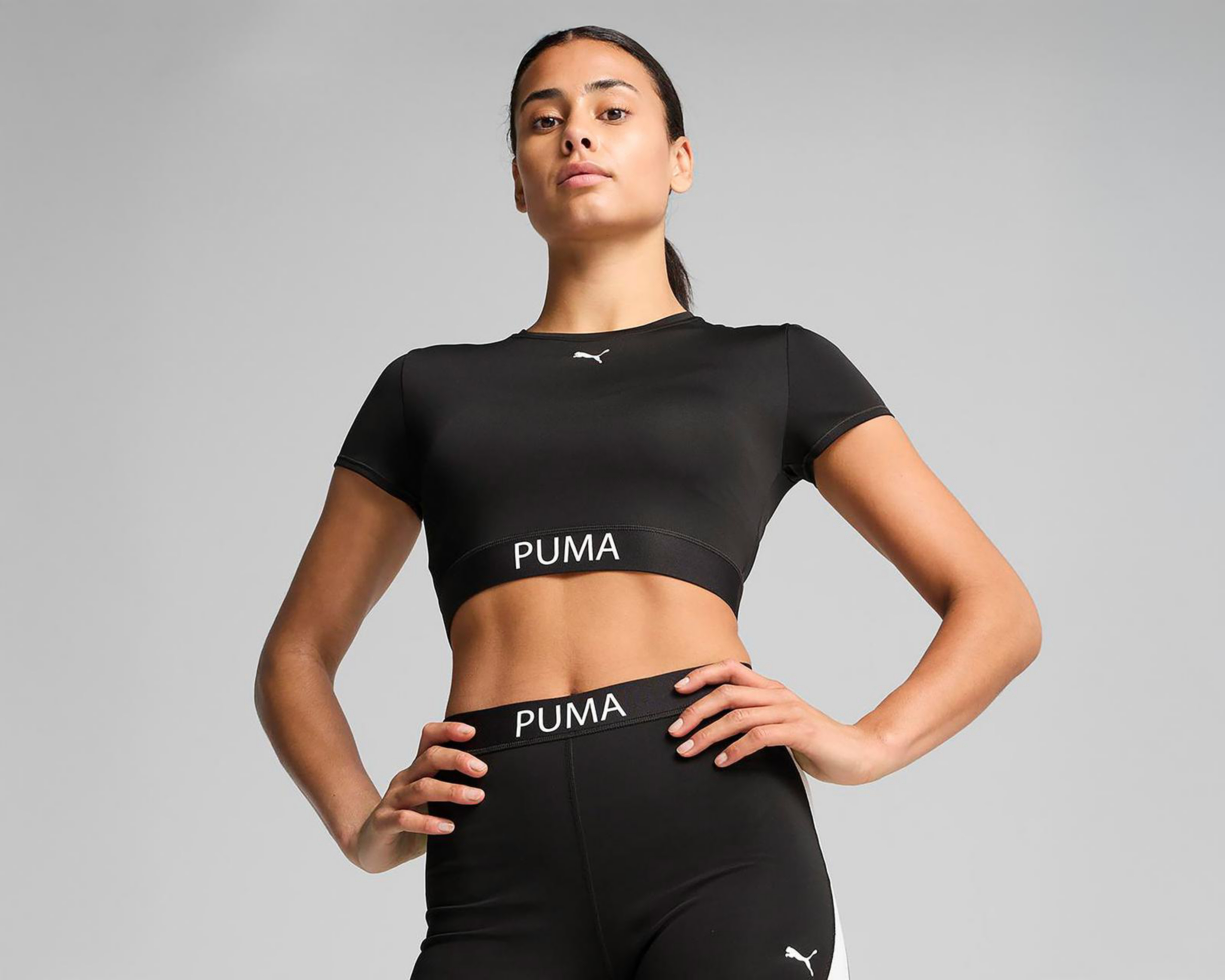 Foto 3 | Playera Crop de Entrenamiento Puma Strong Drycell para Mujer