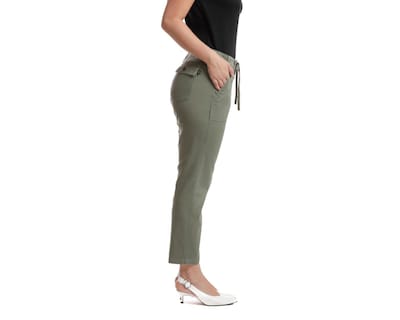 Foto 2 | Pantalón Casual Dockers Utility Skinny Crop Verde Olivo para Mujer