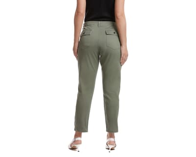 Foto 3 | Pantalón Casual Dockers Utility Skinny Crop Verde Olivo para Mujer