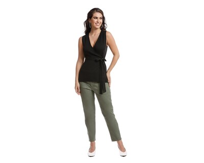 Foto 4 | Pantalón Casual Dockers Utility Skinny Crop Verde Olivo para Mujer