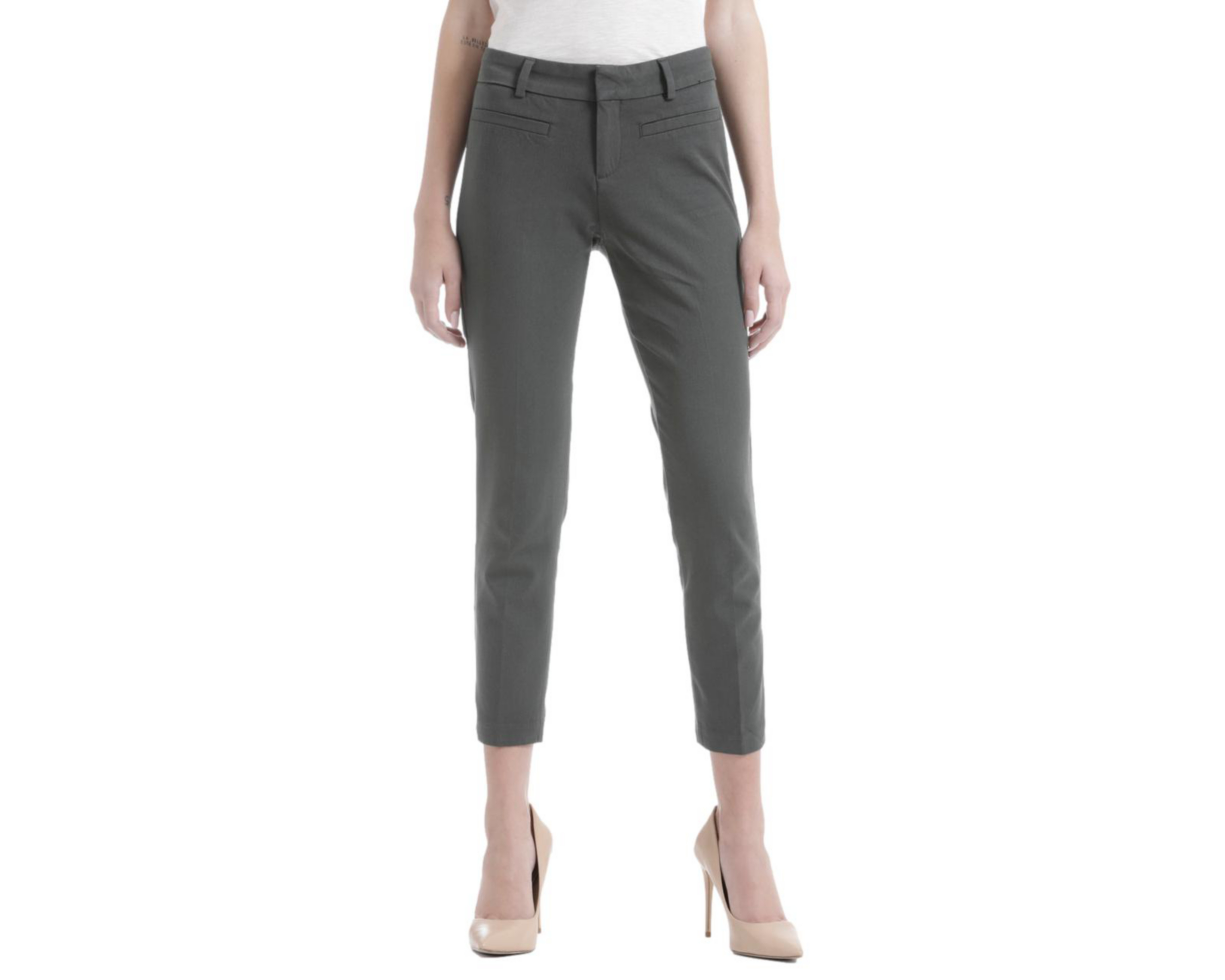 Pantalón de Vestir Dockers Refined Slim Ankle Gris para Mujer
