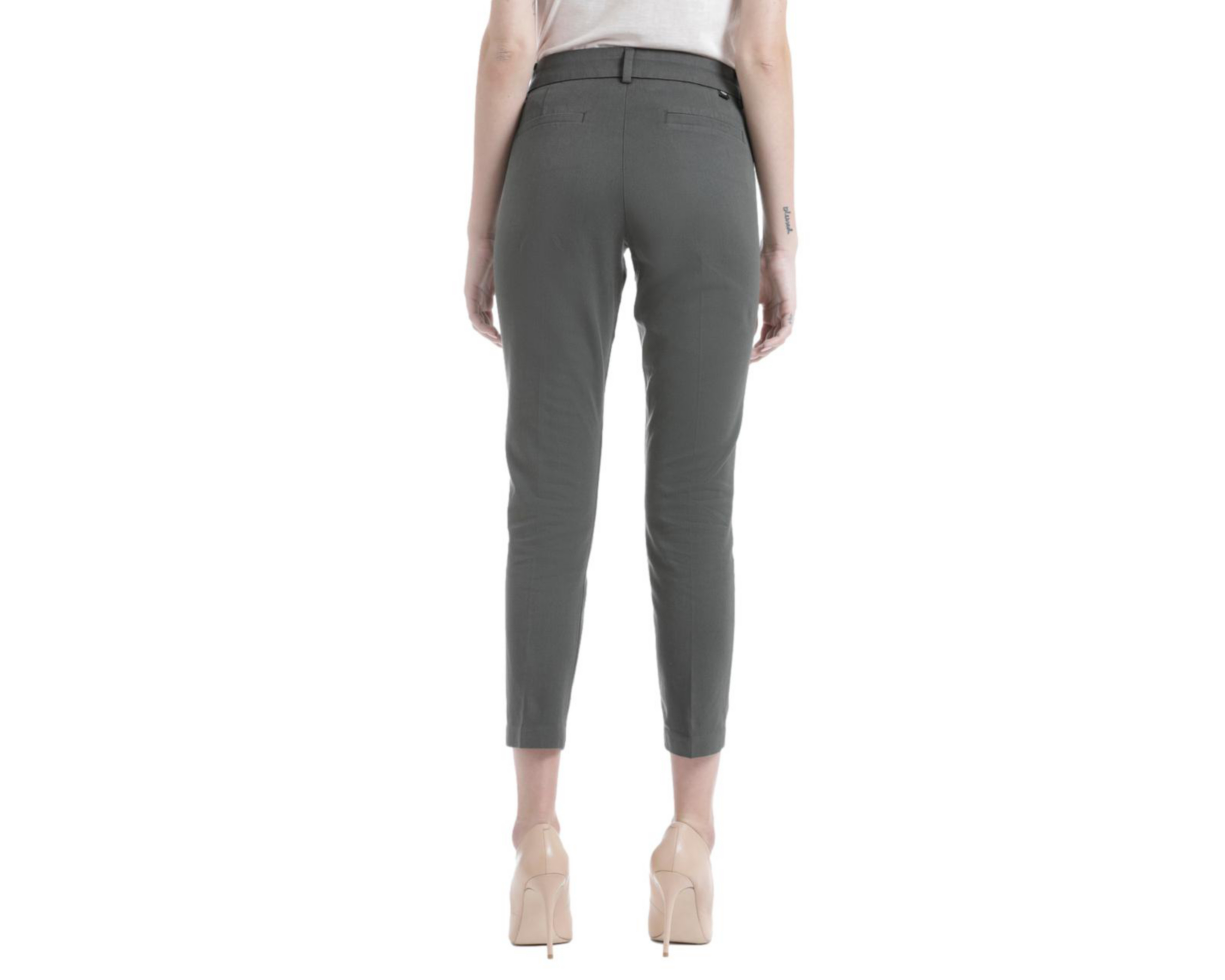 Foto 4 pulgar | Pantalón de Vestir Dockers Refined Slim Ankle Gris para Mujer
