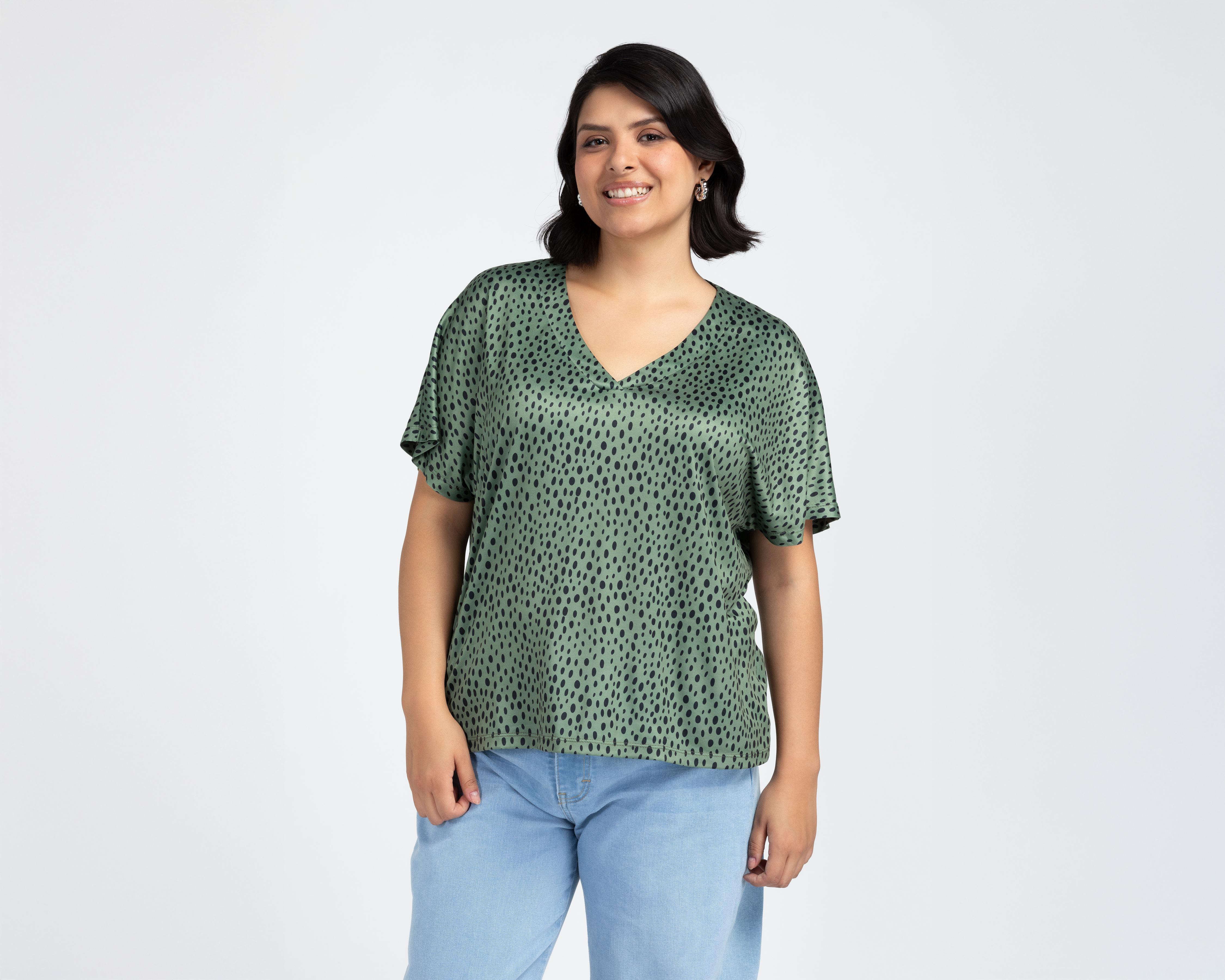 Foto 2 pulgar | Playera Manga Corta Sahara para Mujer