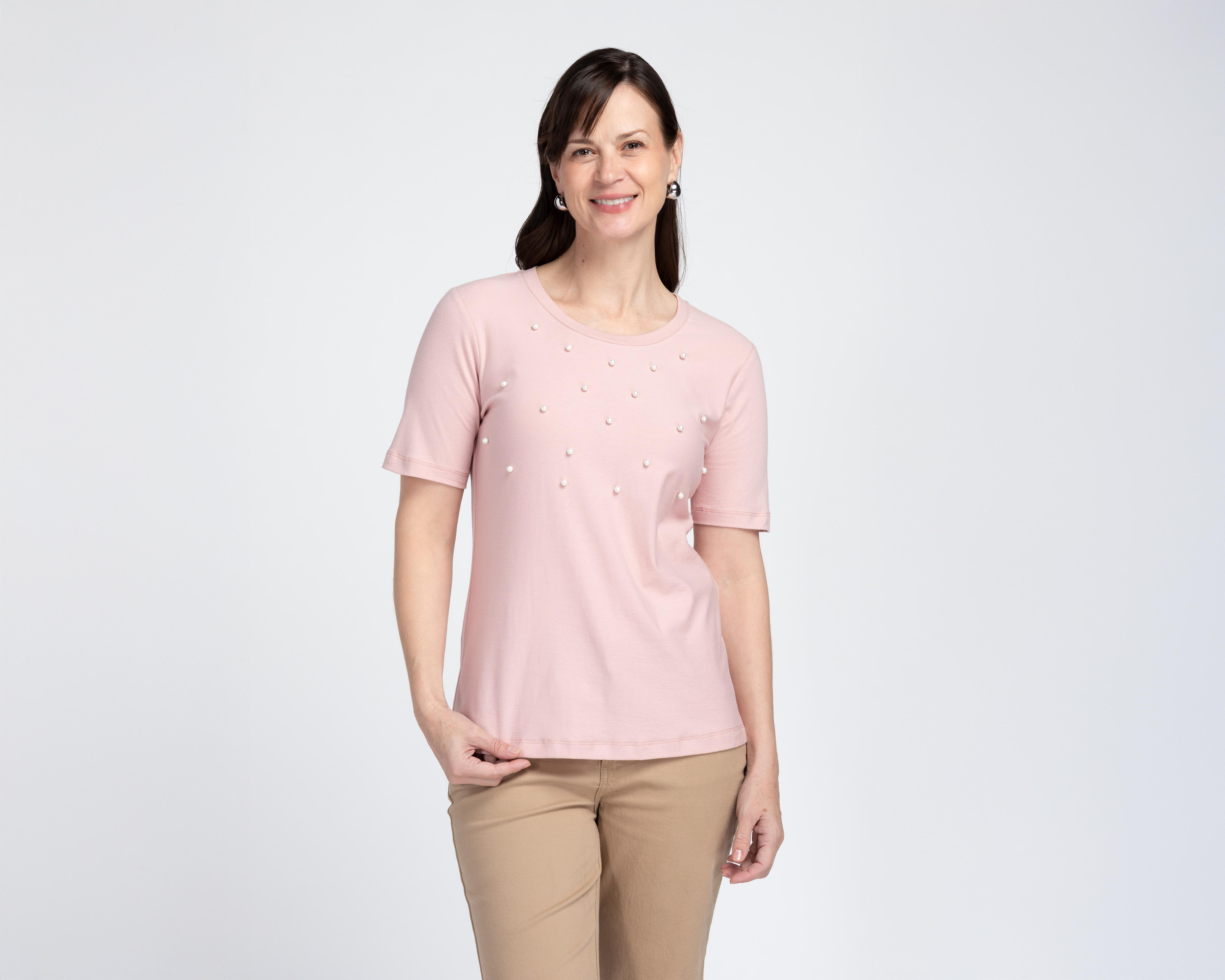 Playera con Cuello Redondo Sahara para Mujer