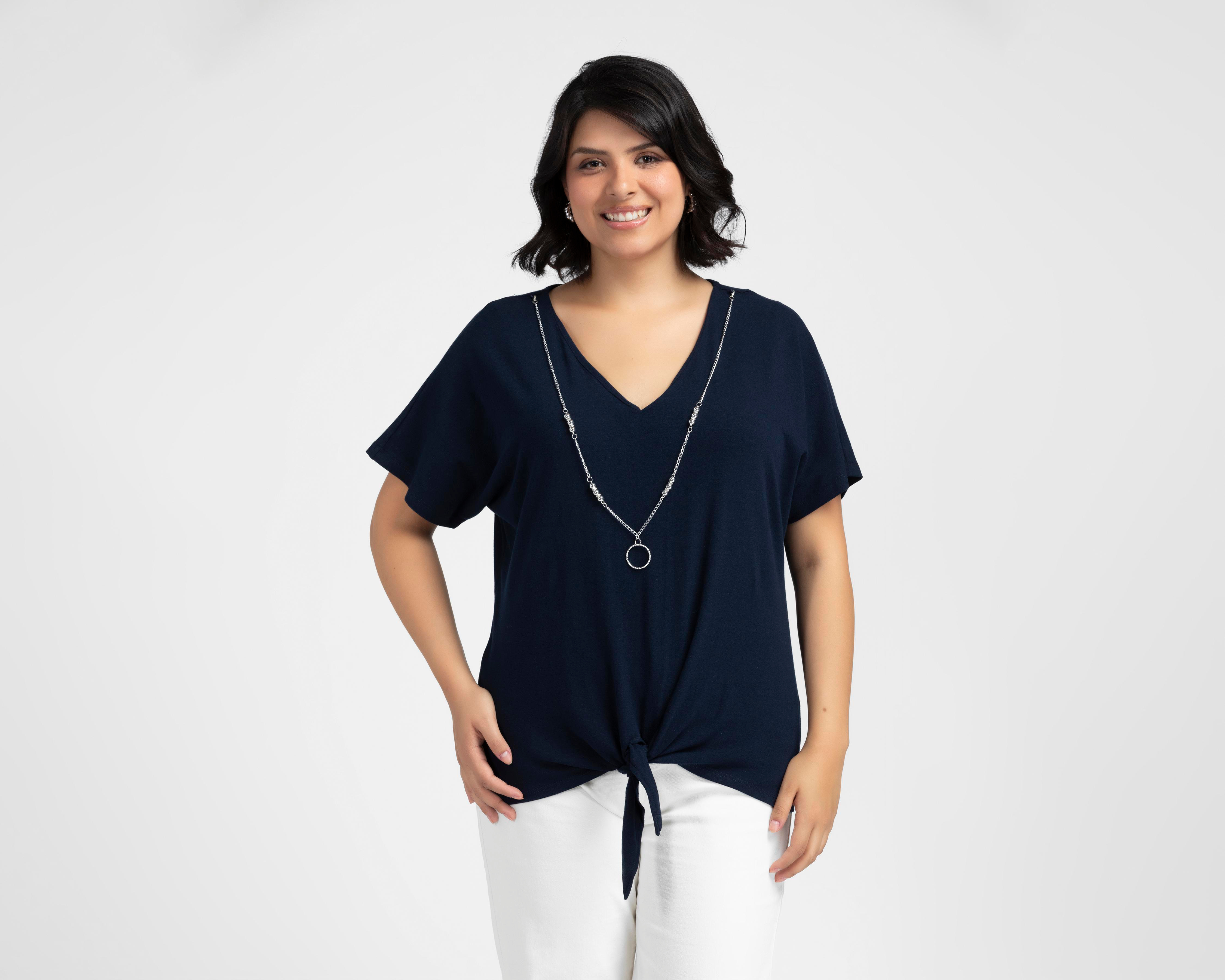 Playera Cuello V Sahara para Mujer