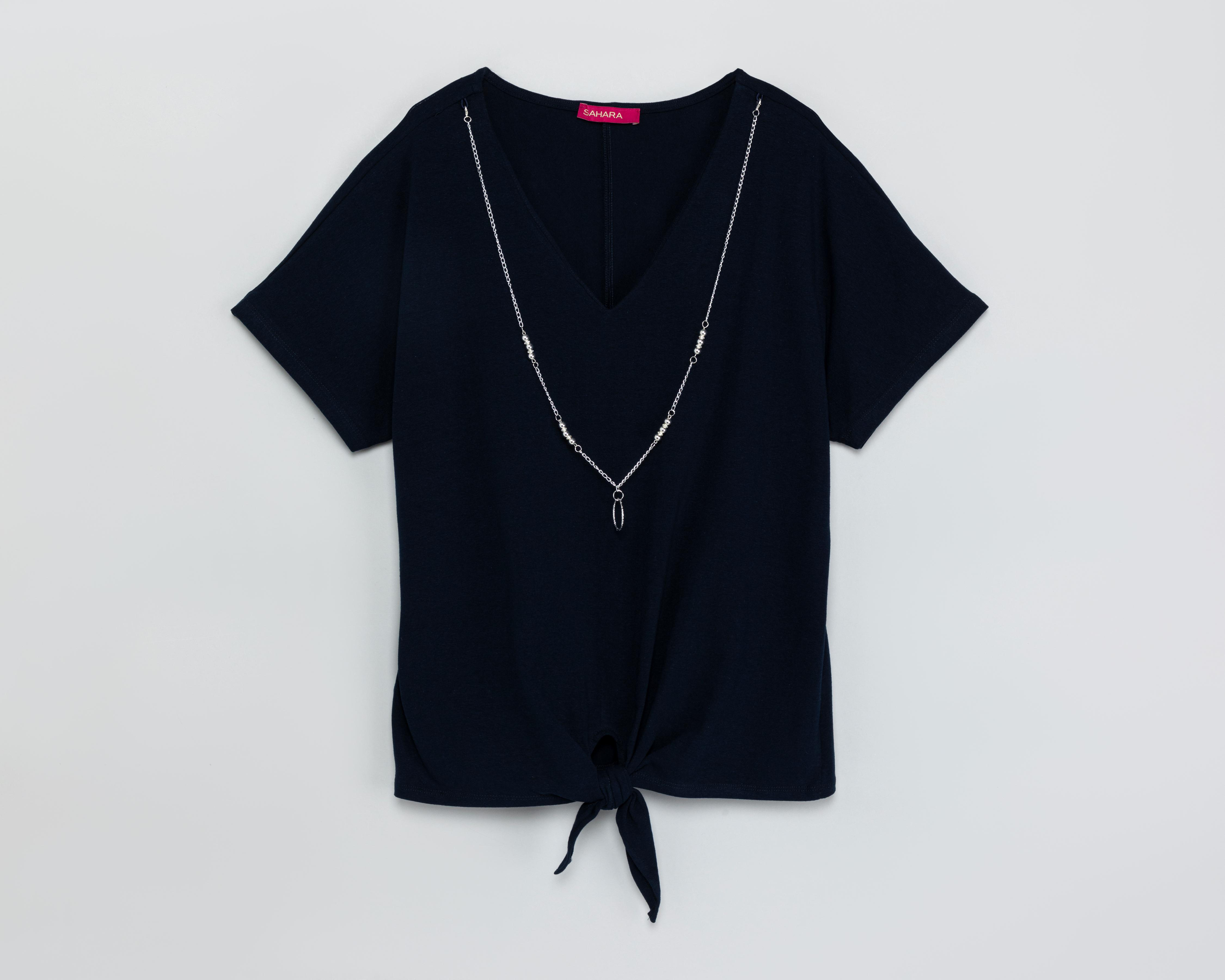 Foto 1 | Playera Cuello V Sahara para Mujer