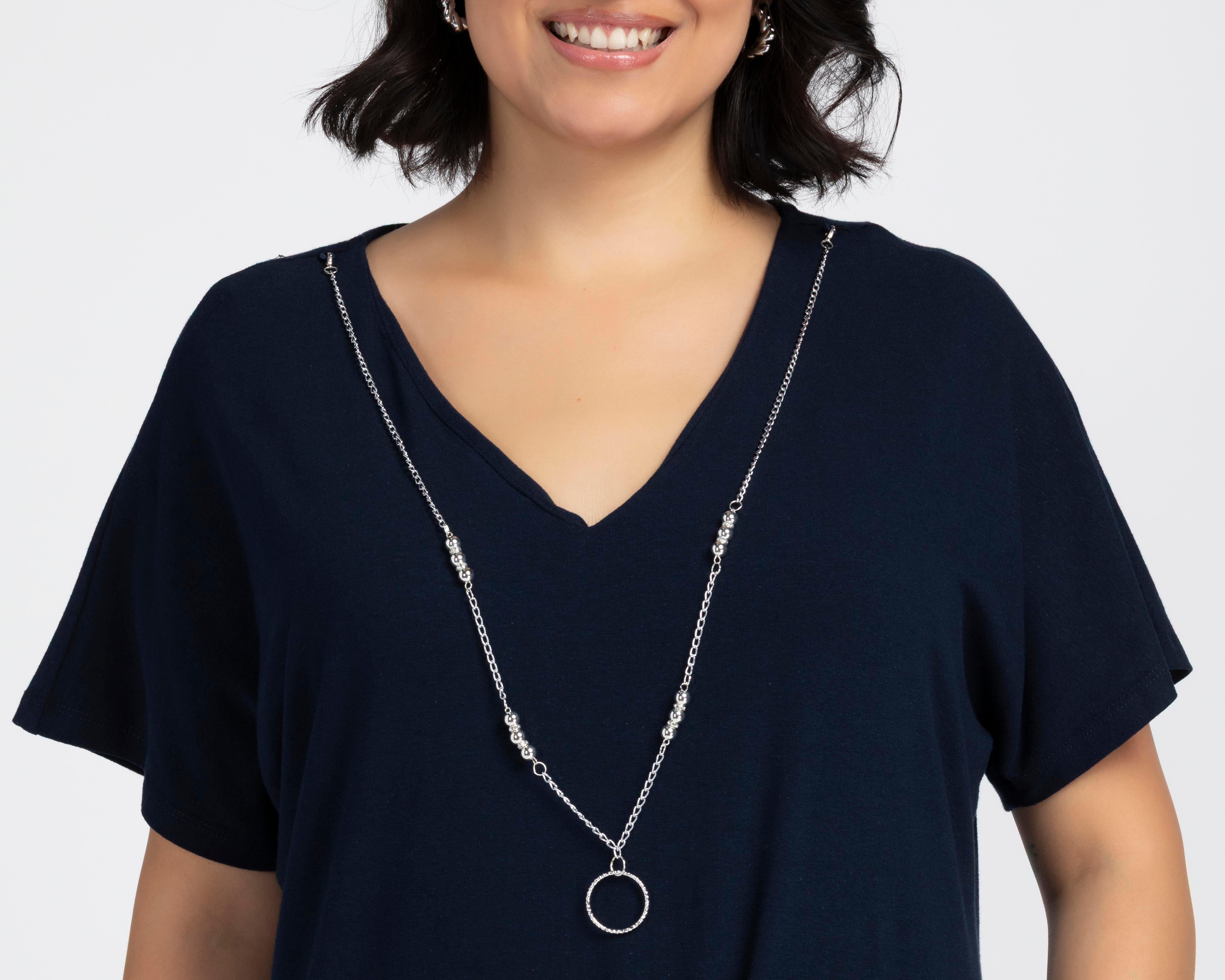 Foto 5 pulgar | Playera Cuello V Sahara para Mujer