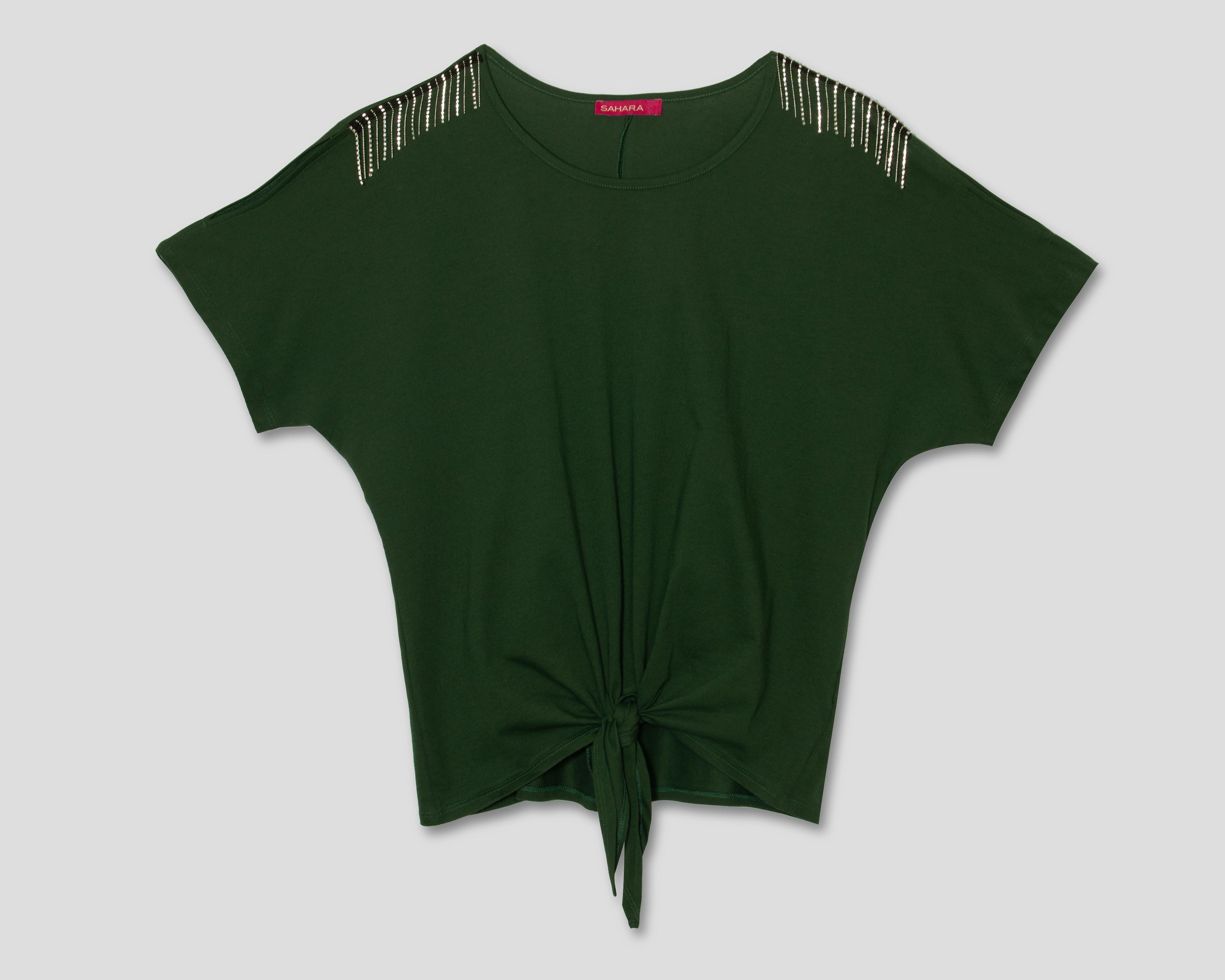 Foto 2 pulgar | Playera Cuello Redondo Sahara para Mujer