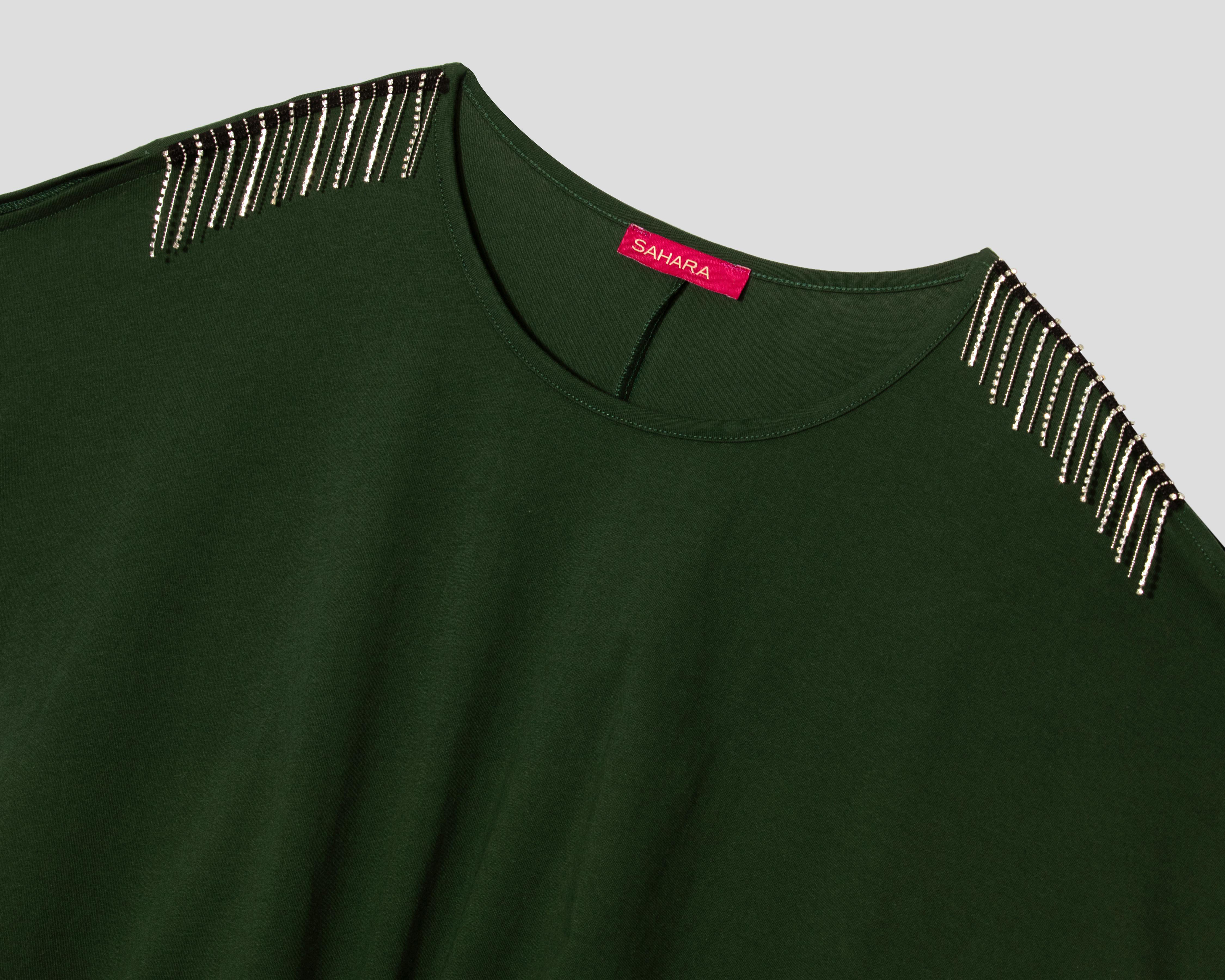 Foto 4 pulgar | Playera Cuello Redondo Sahara para Mujer