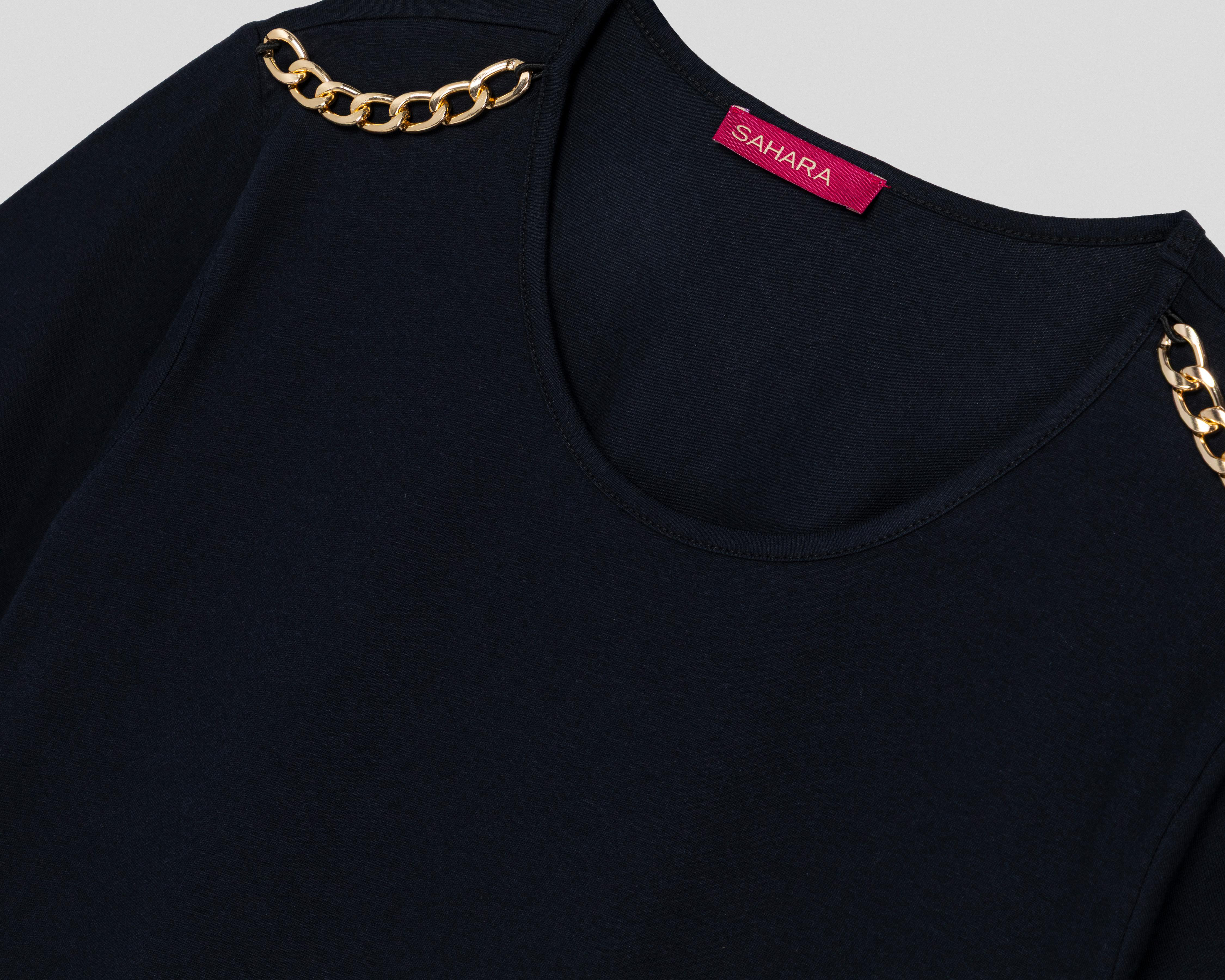 Foto 4 pulgar | Playera Cuello Redondo Sahara para Mujer