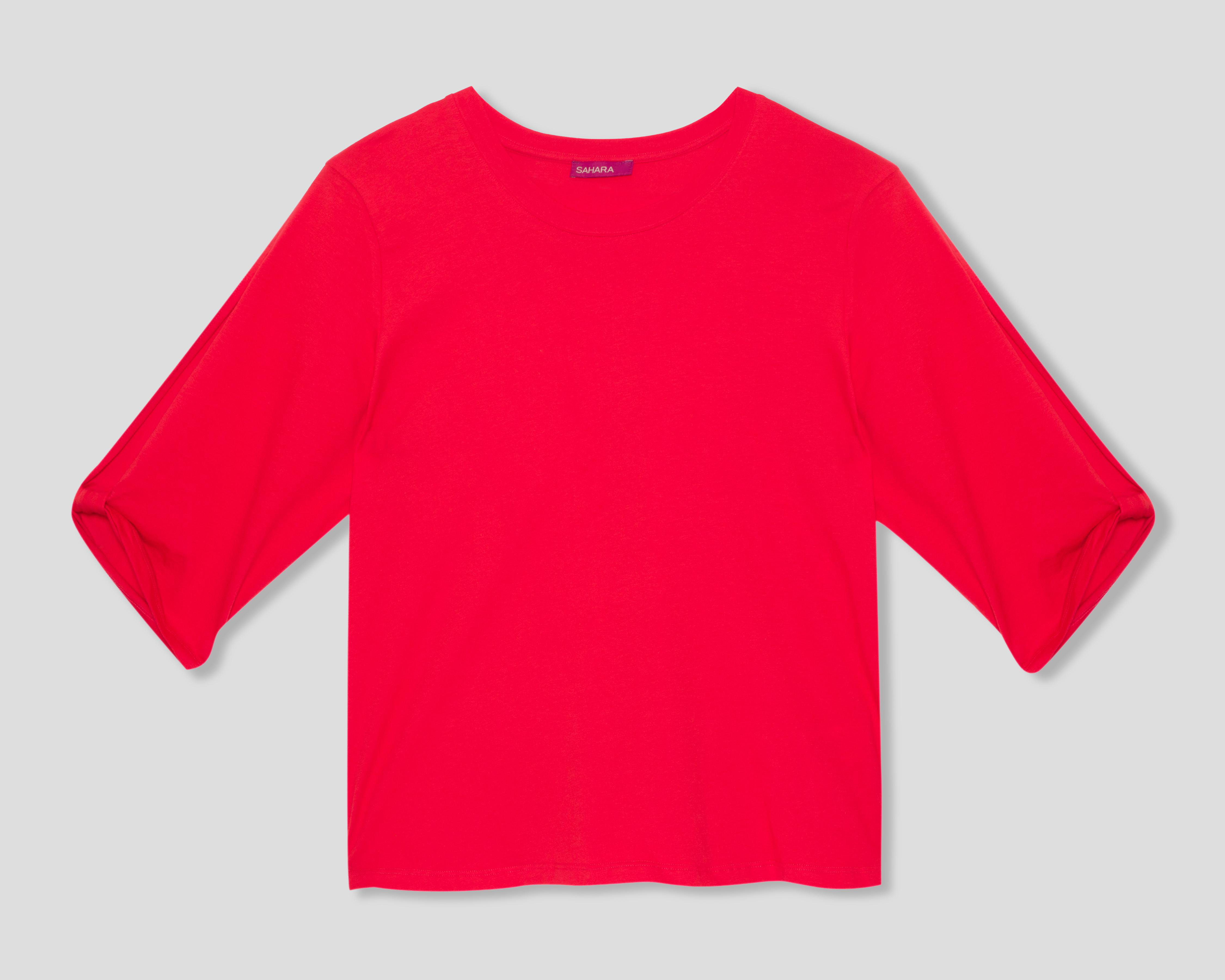 Foto 2 pulgar | Blusa Roja Sahara para Mujer