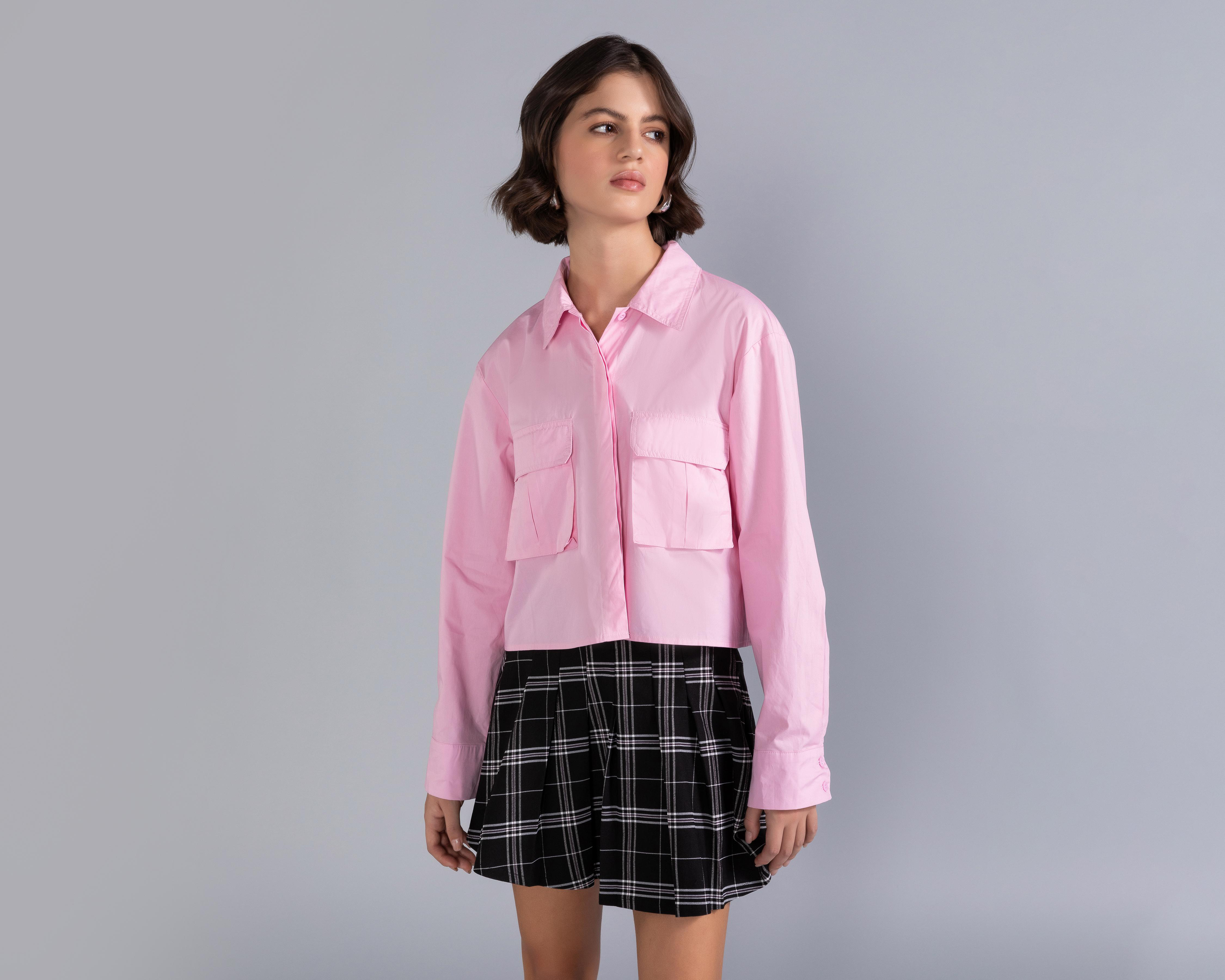 Foto 3 pulgar | Camisa Strona Manga Larga para Mujer