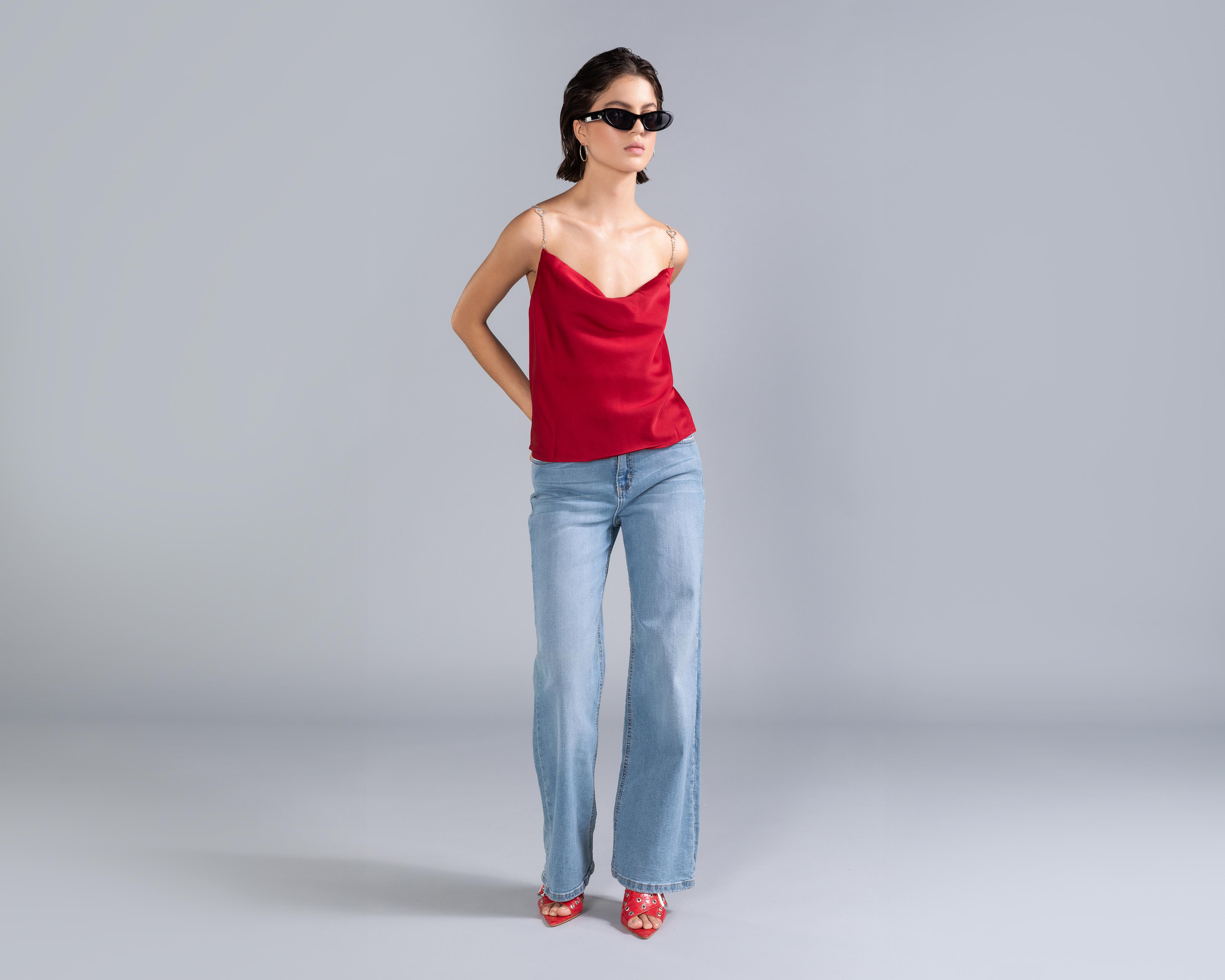 Top Strona con Pedrería para Mujer $179