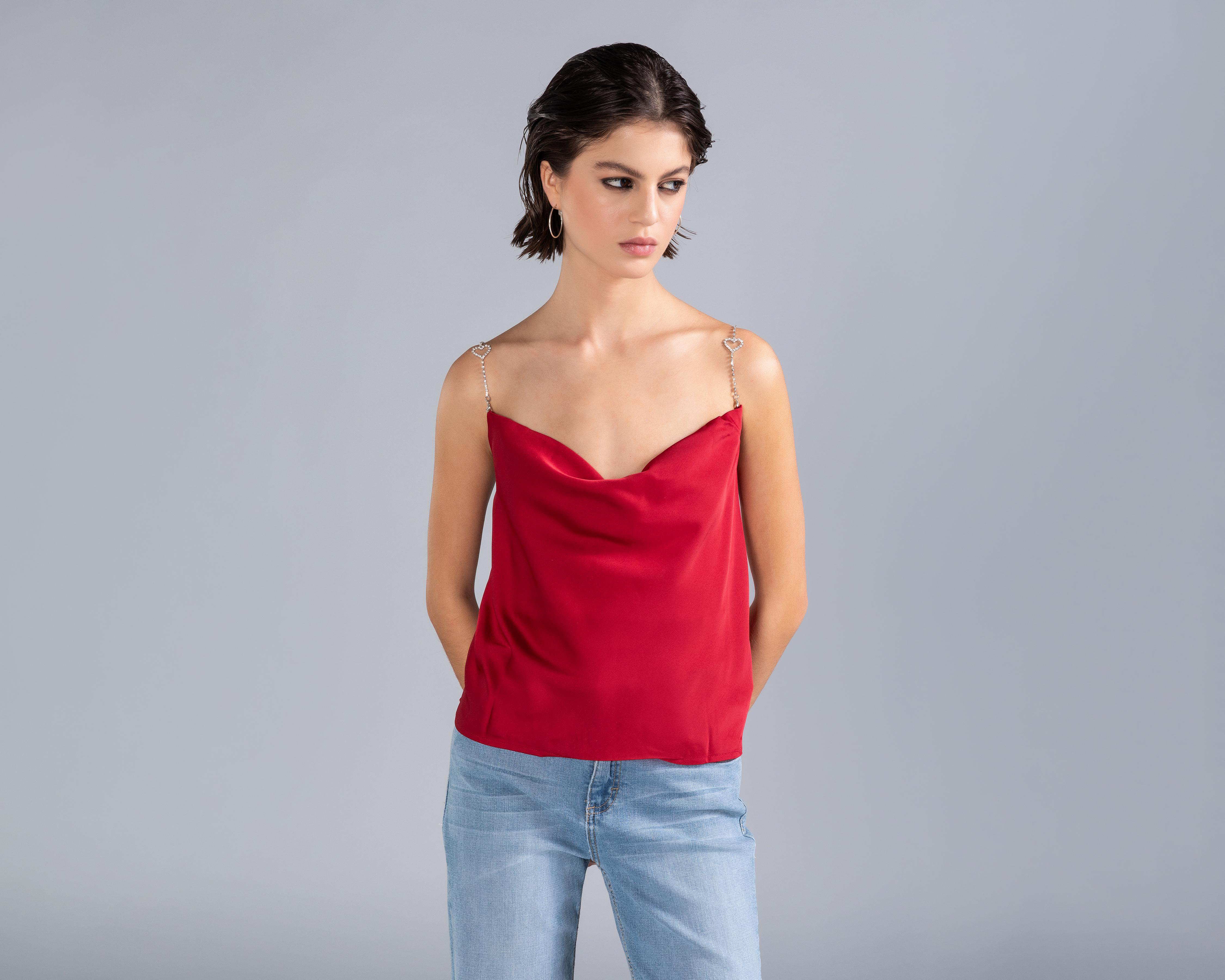 Foto 2 | Top Strona con Pedrería para Mujer