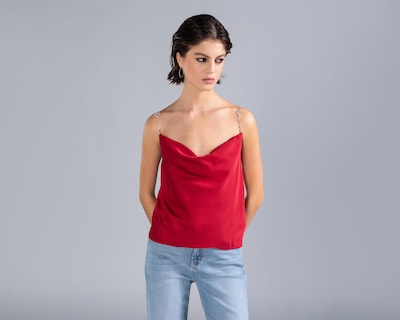 Foto 2 | Top Strona con Pedrería para Mujer