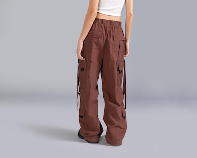 Foto 3 | Pantalón Cargo Strona Café para Mujer