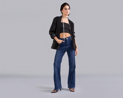 Foto 1 | Jeans Flare Strona para Mujer