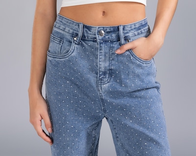Foto 4 | Jeans Mom Strona para Mujer