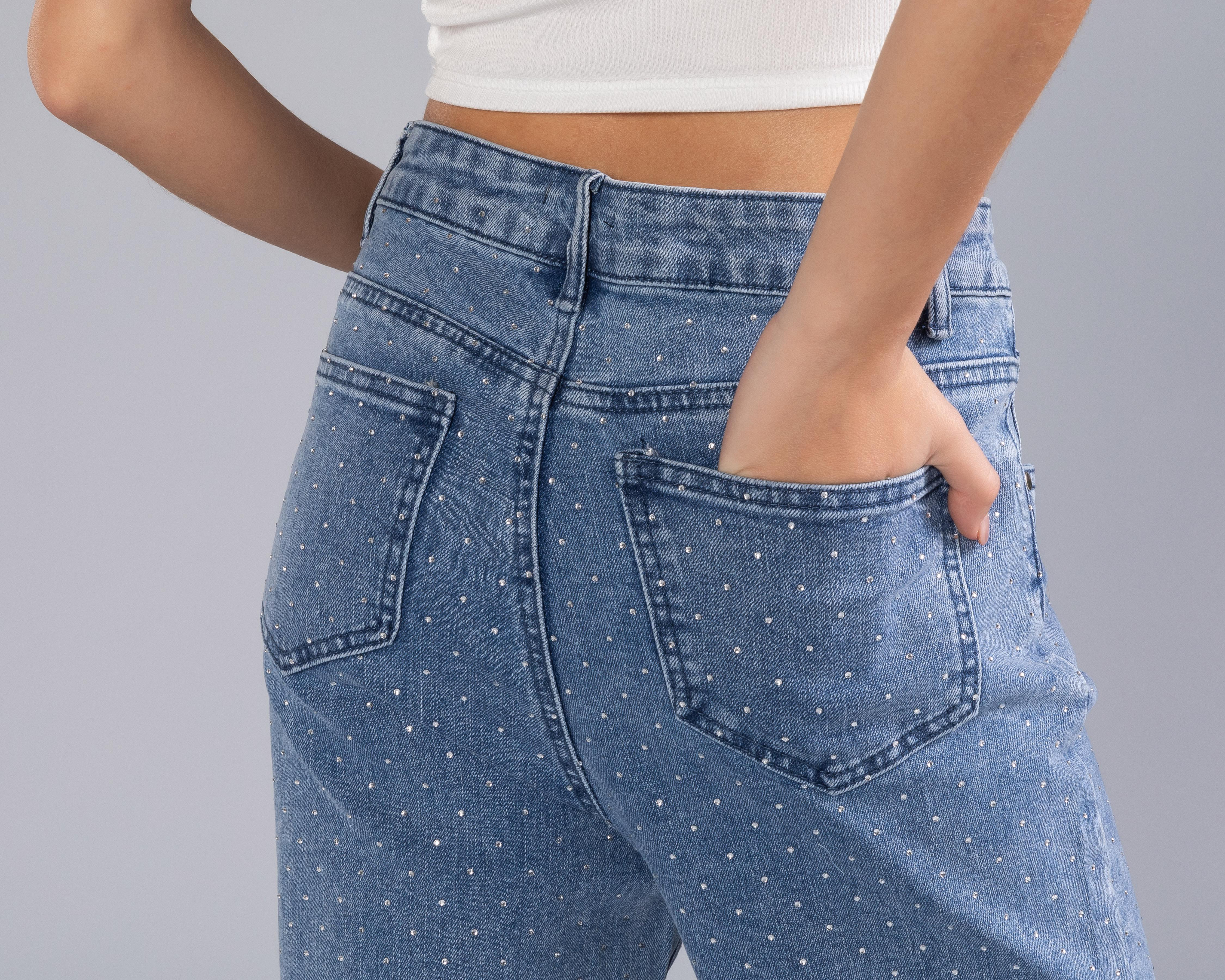 Foto 5 | Jeans Mom Strona para Mujer